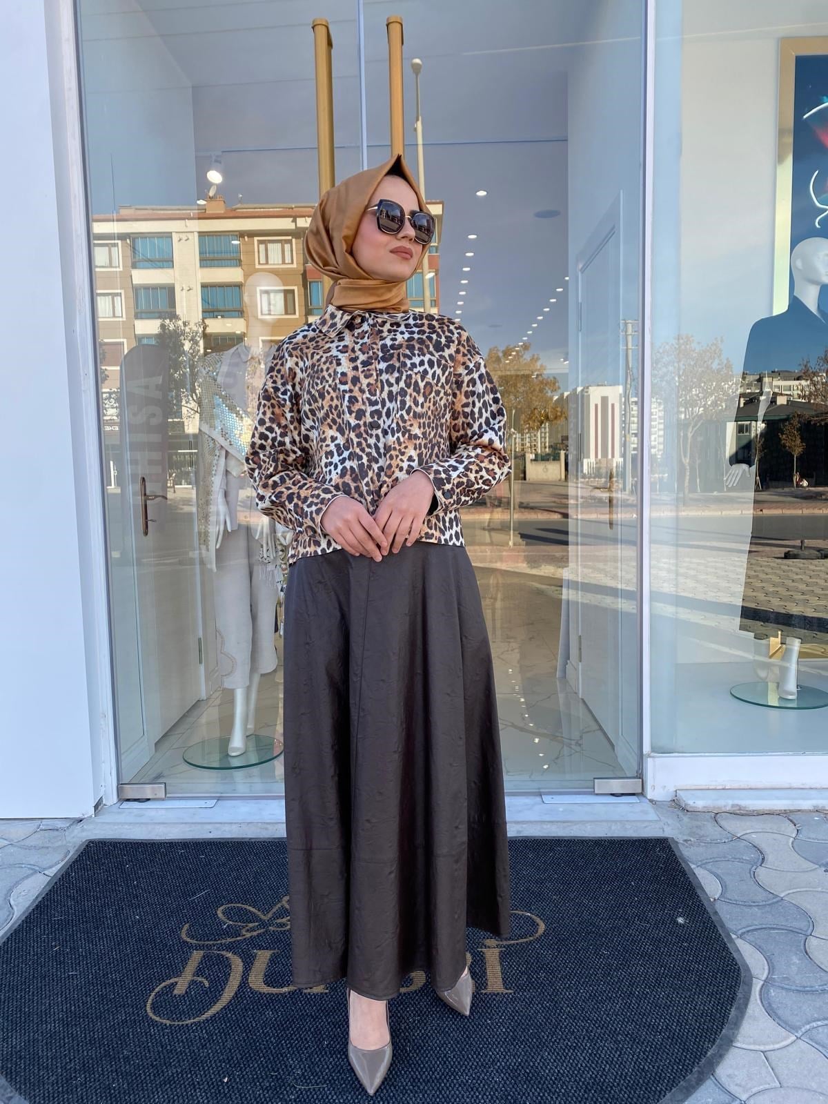 On Triko Ceket 44703 - Leopar