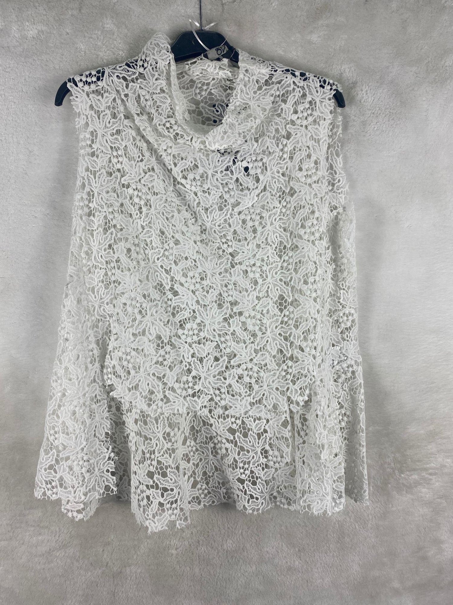 On Triko Dantelli Bluz 34334 - EKRU