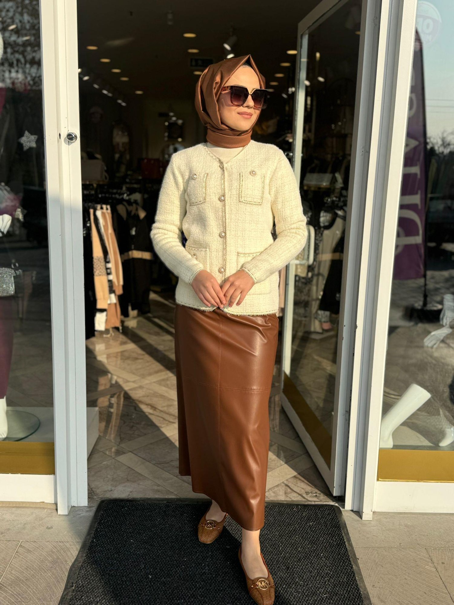 On Triko Hırka 43928 - EKRU