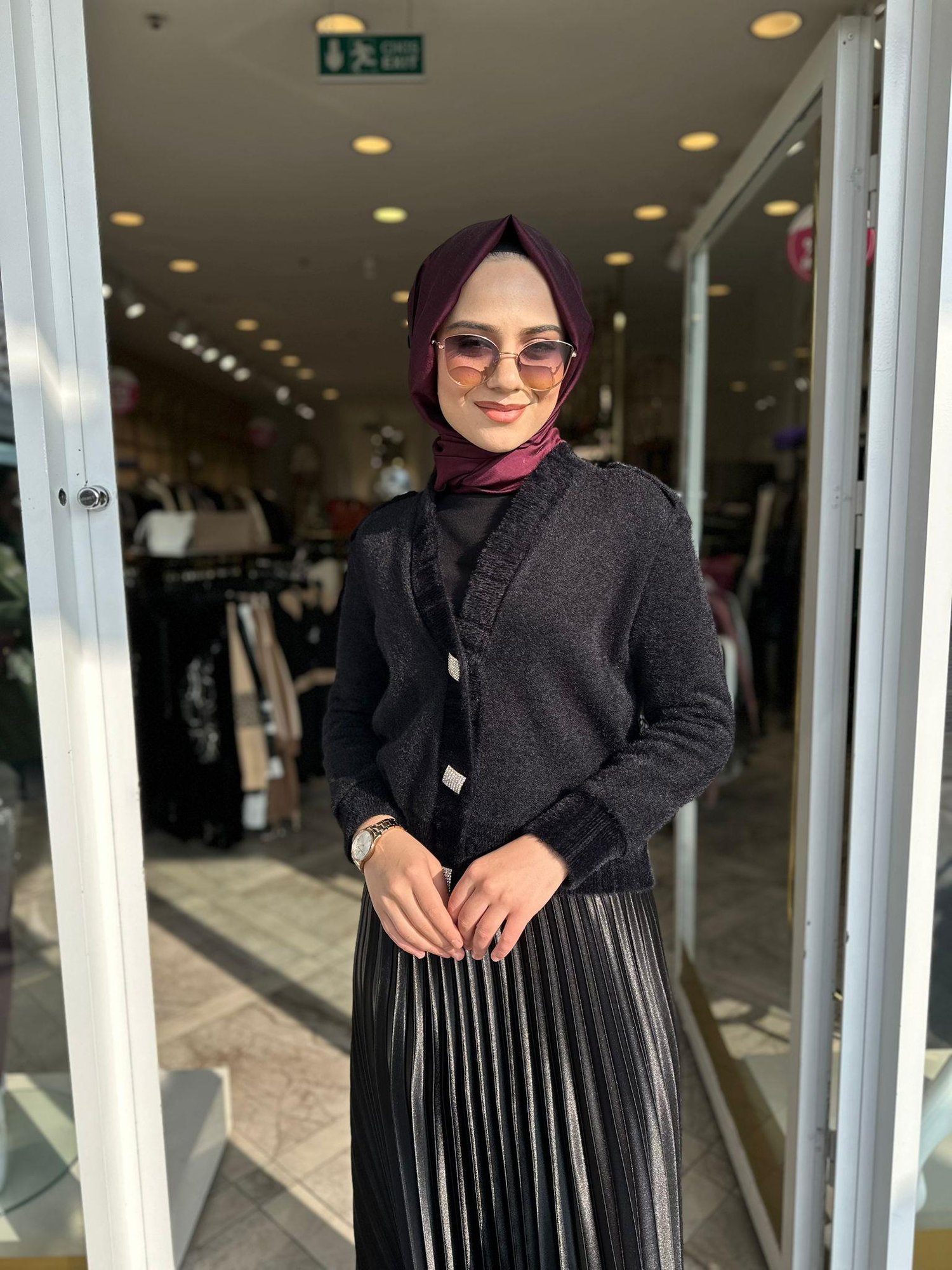 On Triko Hırka 43952 - SİYAH
