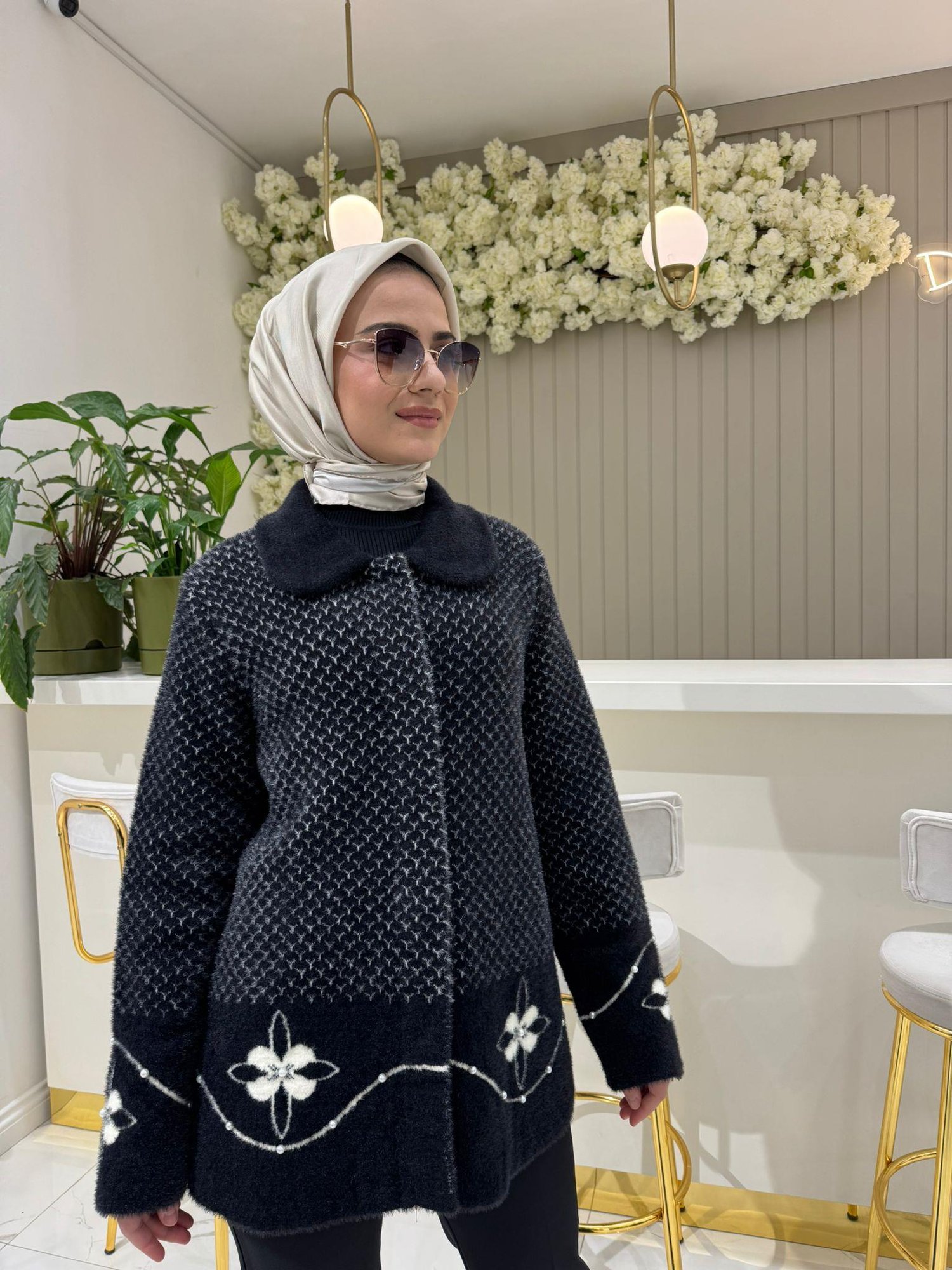 On Triko Hırka 45924 - SİYAH