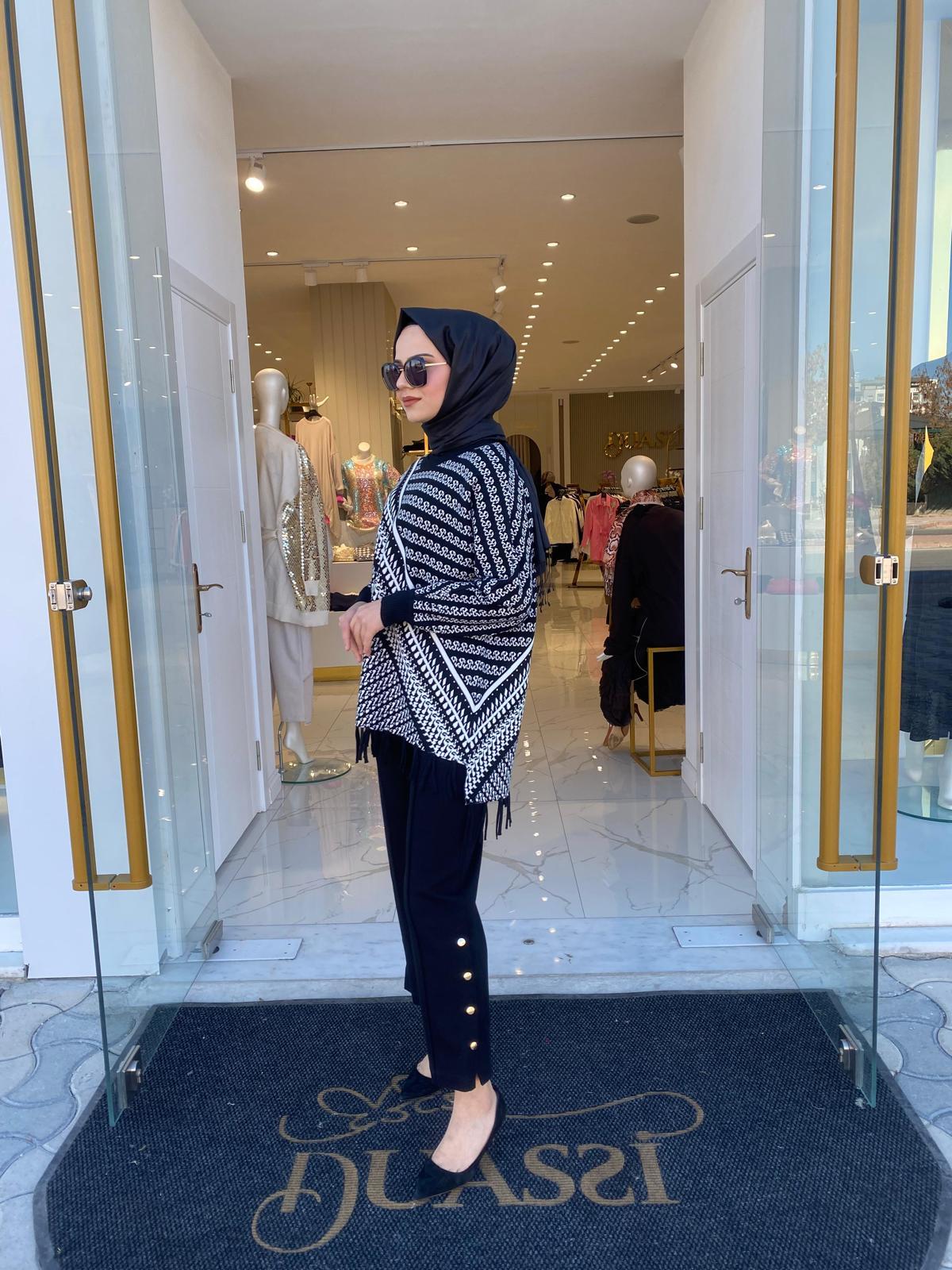 On Triko Tunik 45408 - SİYAH