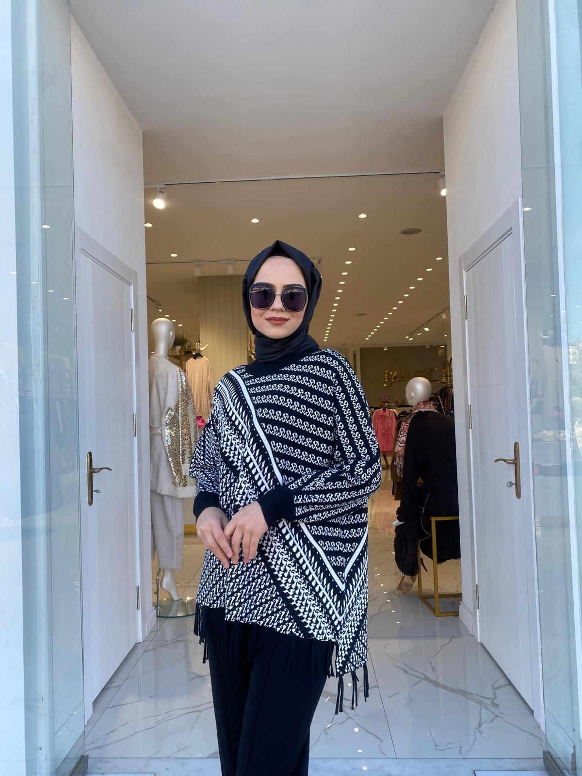 On Triko Tunik 45408 - SİYAH