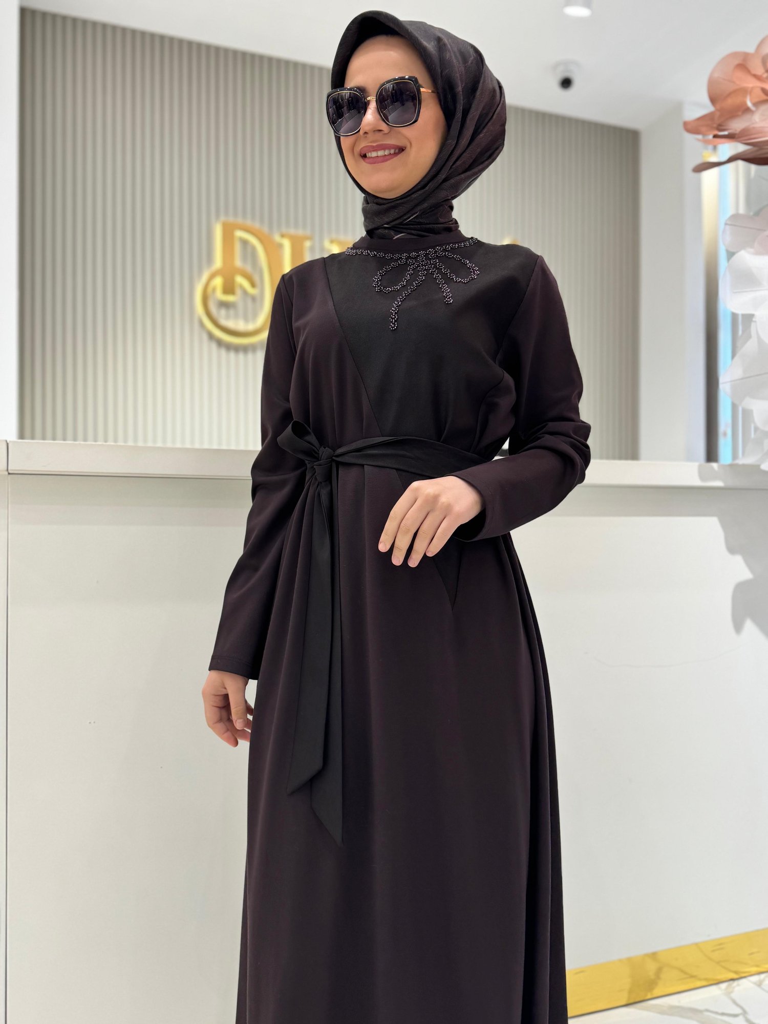 Orhan 1741 Elbise  - KAHVE