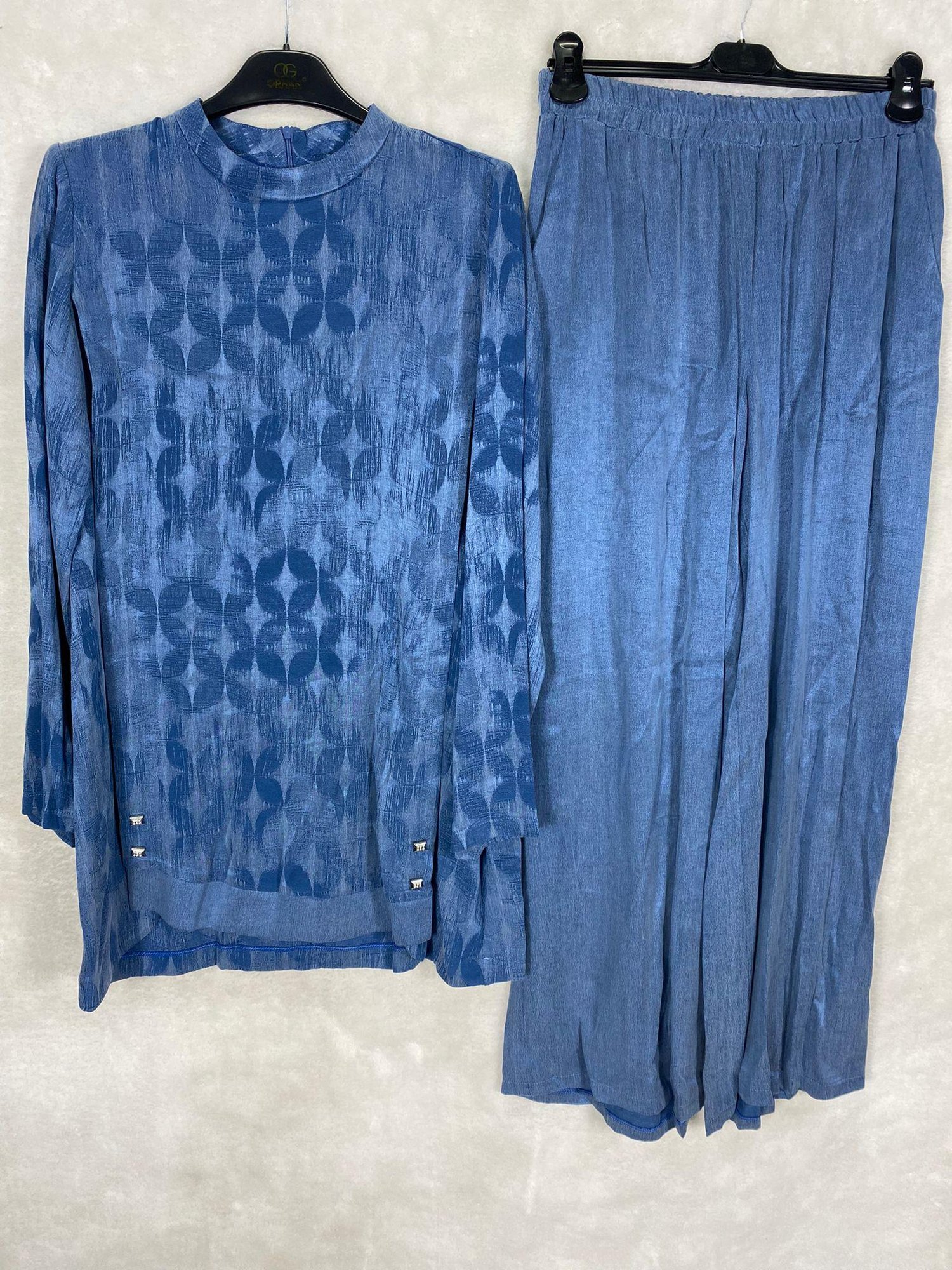 Orhan Store Pantolonlu Takım 2038 - MAVİ