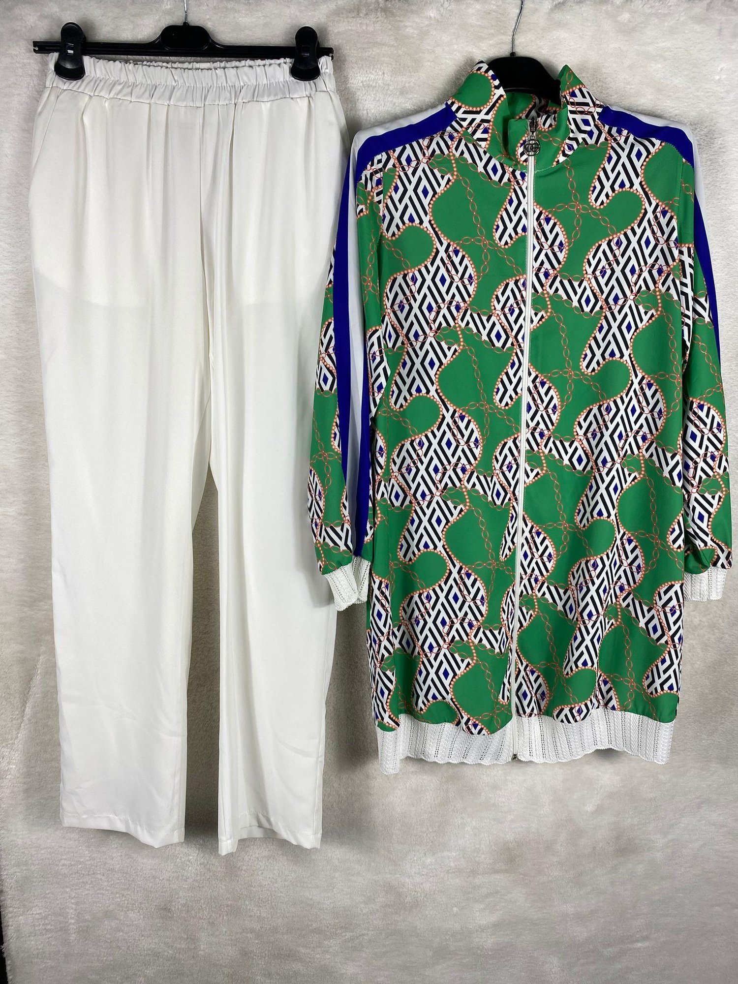 Orhan Store Zincir Detaylı Takım 1768 - YEŞİL