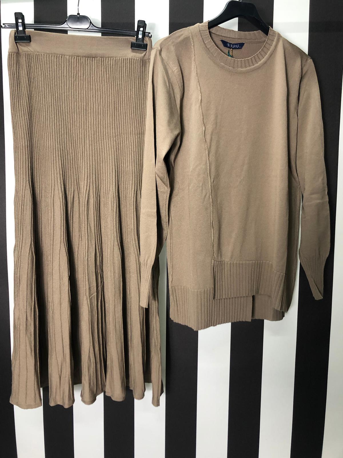 Perfect Rayon Örgü Etekli Takım 136 - TAŞ