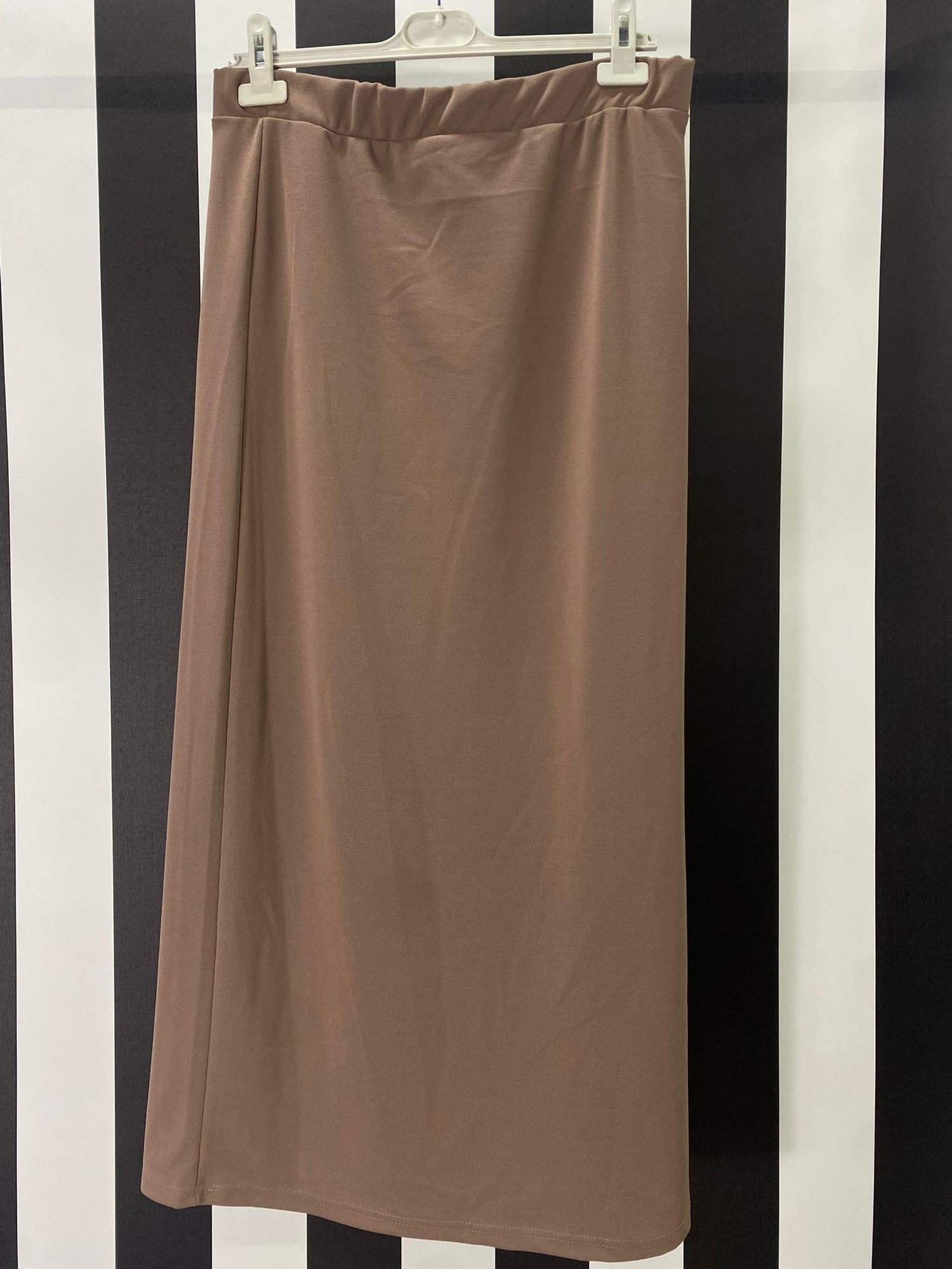 Piliseli Safir Krep Etek 802 - KAHVE