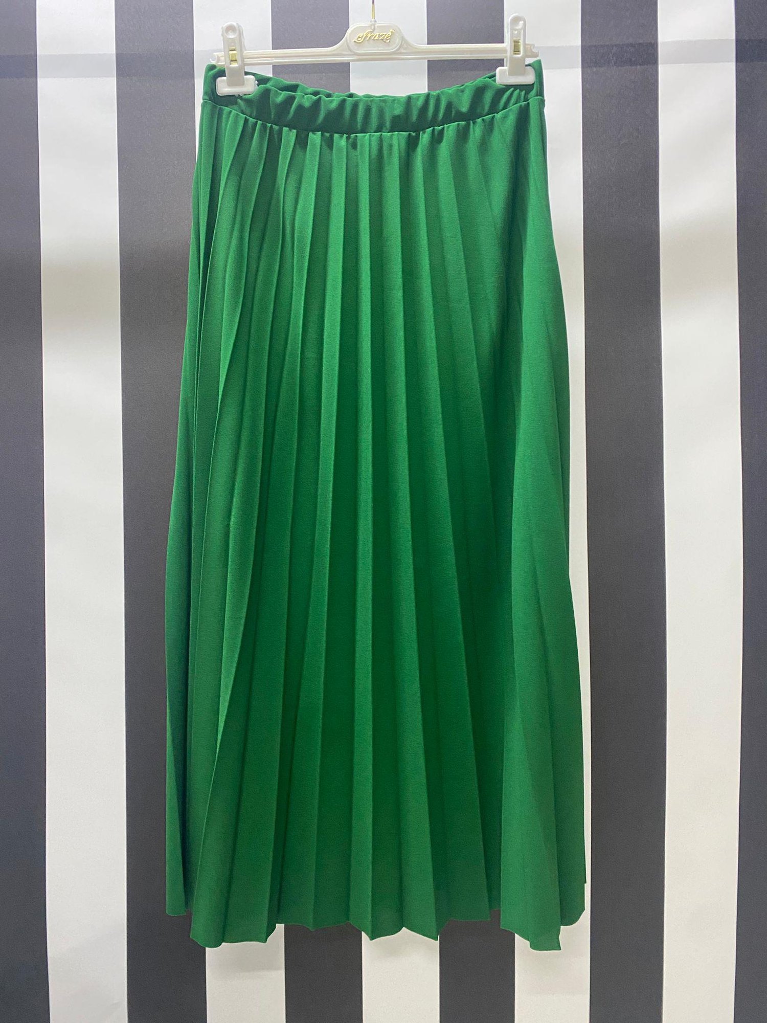 Piliseli Safir Krep Etek 802 - YEŞİL