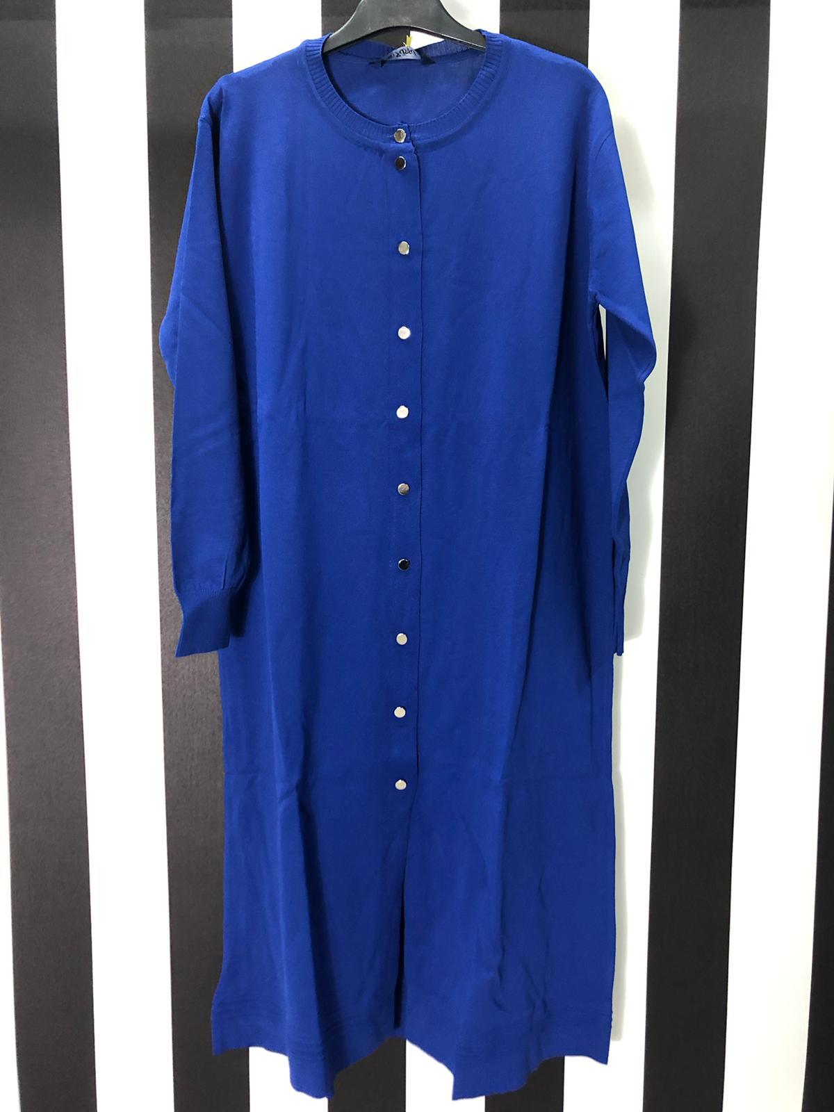 Rayon Düğmeli Ceket 7751 - MAVİ
