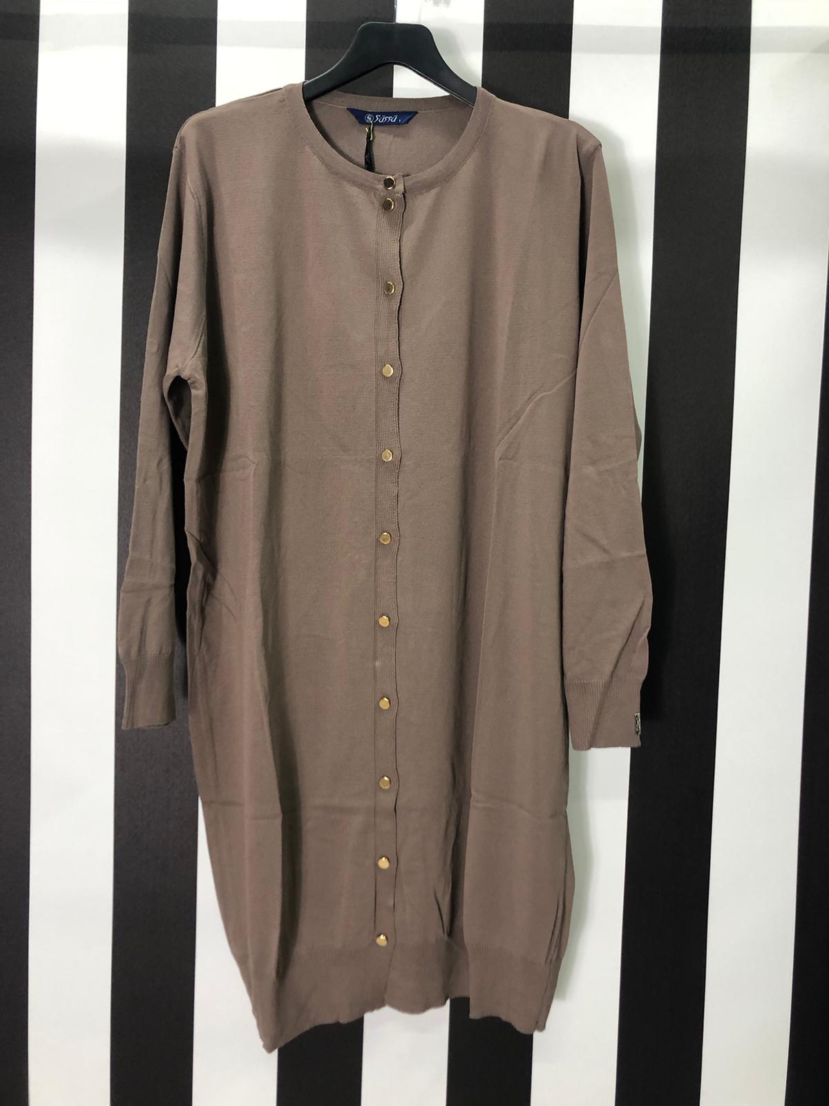 Rayon Düğmeli Hırka 706 - TAŞ