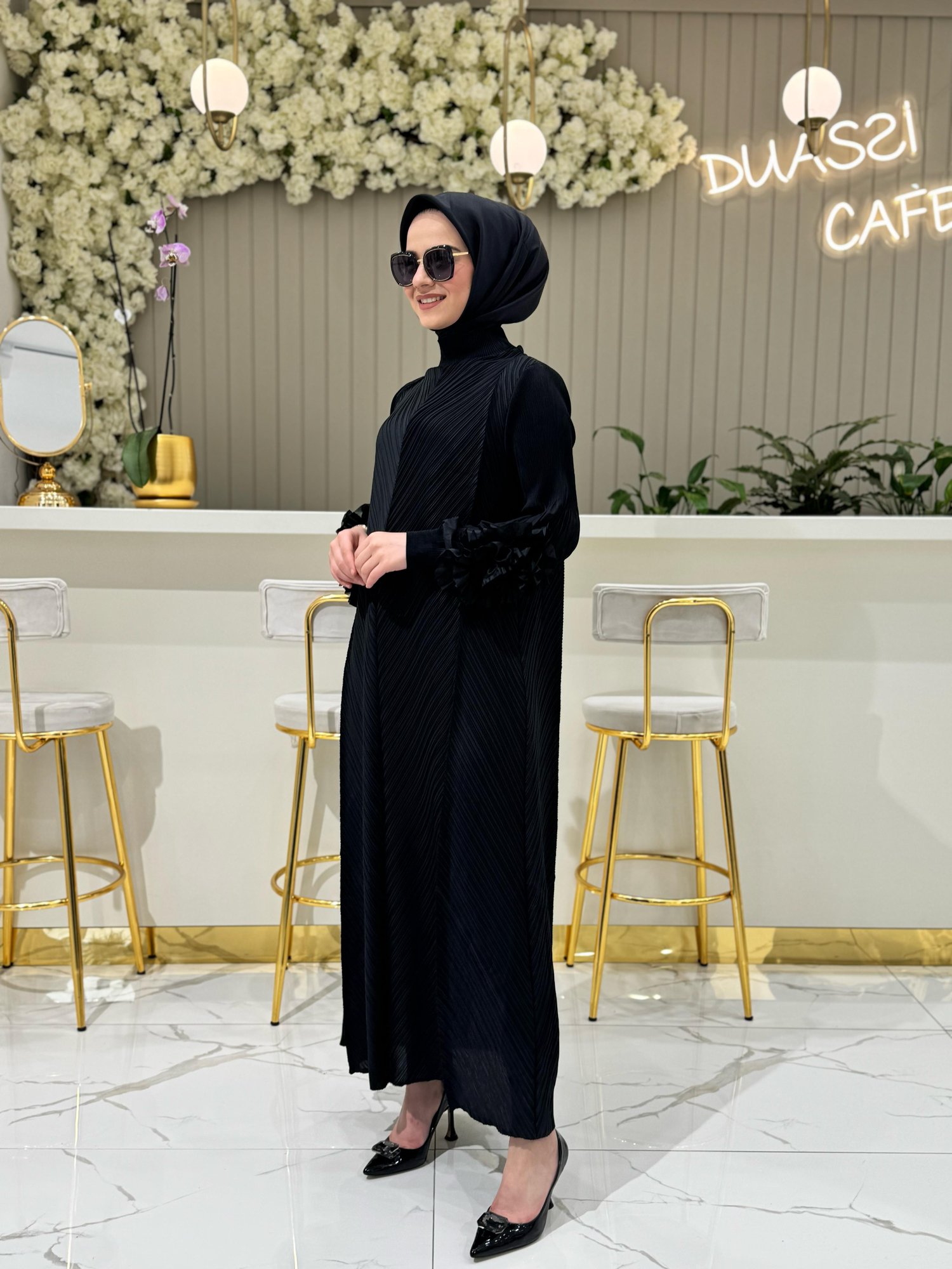 Rosalie Elbise 3032-S - SİYAH