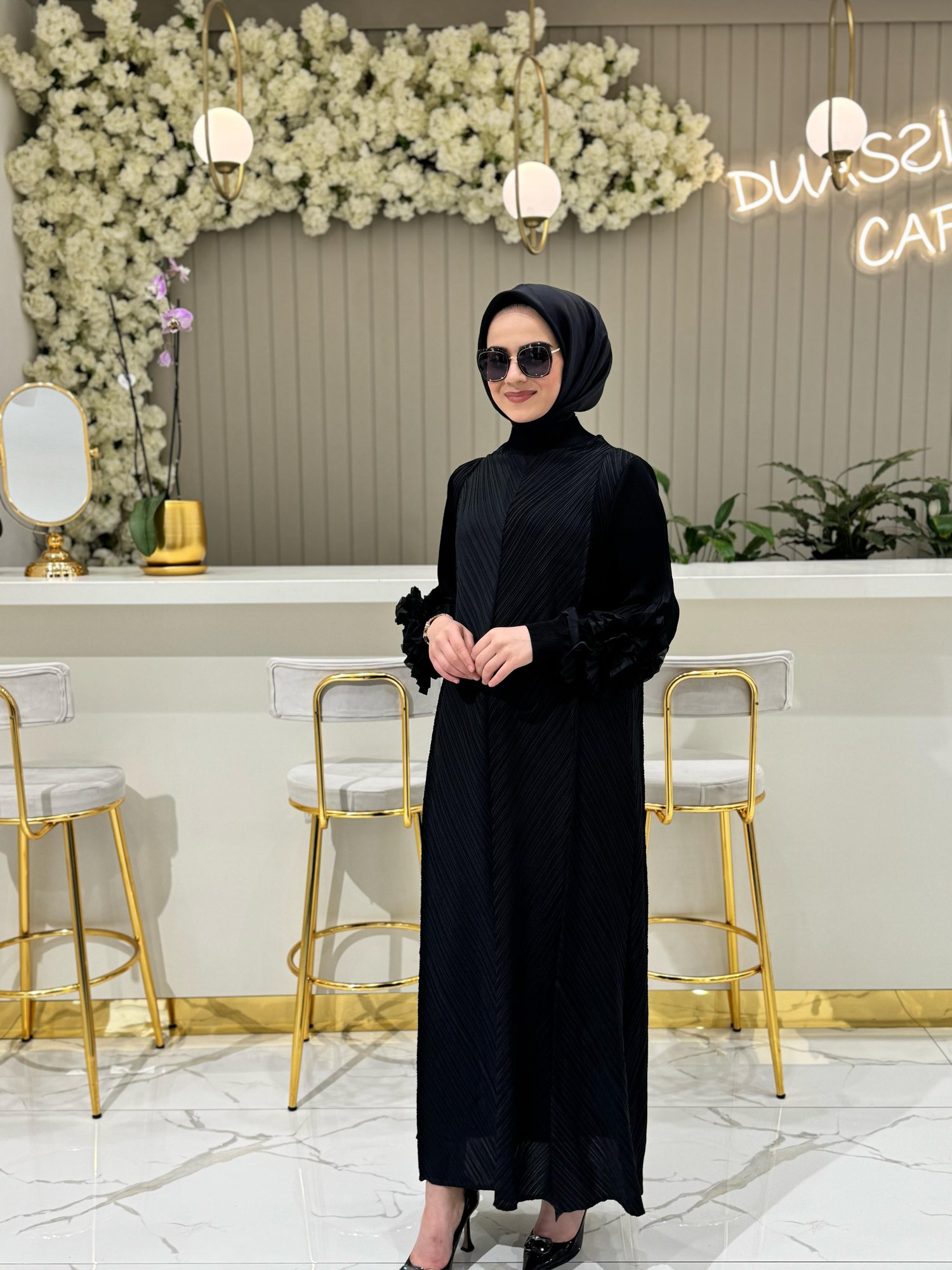 Rosalie Elbise 3032-S - SİYAH