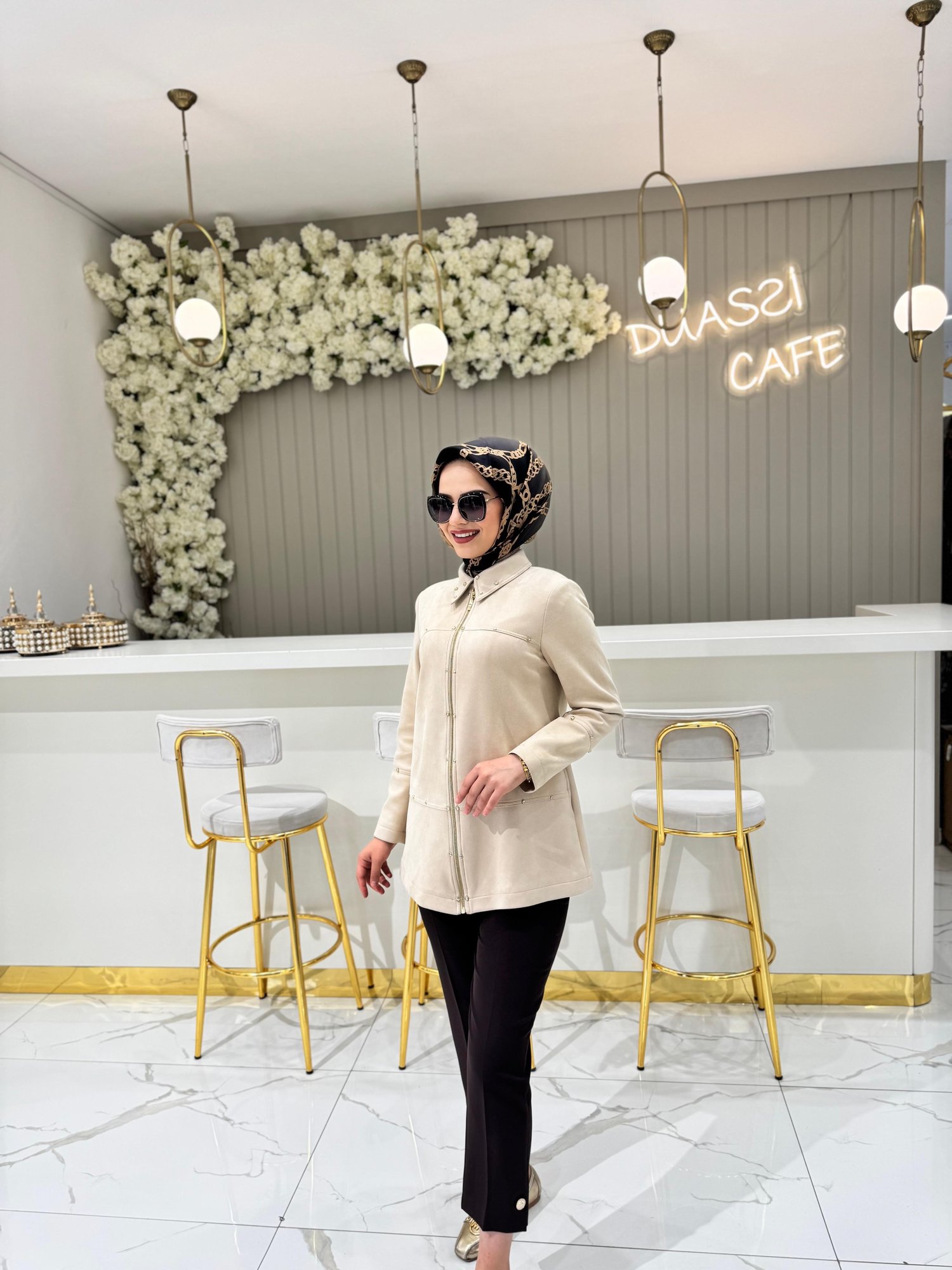 Seçil 10002421111012 Süet Ceket  - Krem