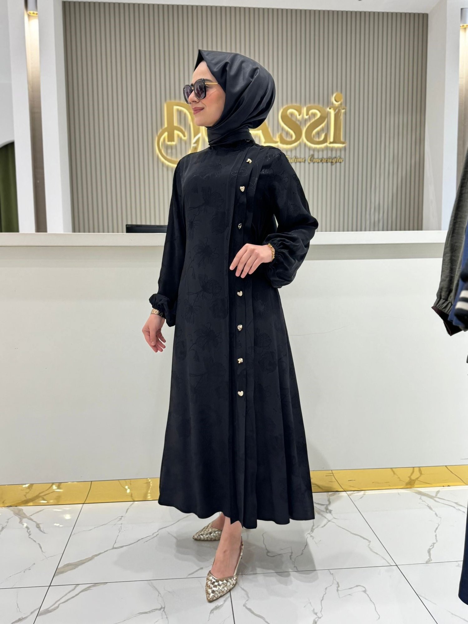 Seçil  1014 Şık Elbise  - Siyah