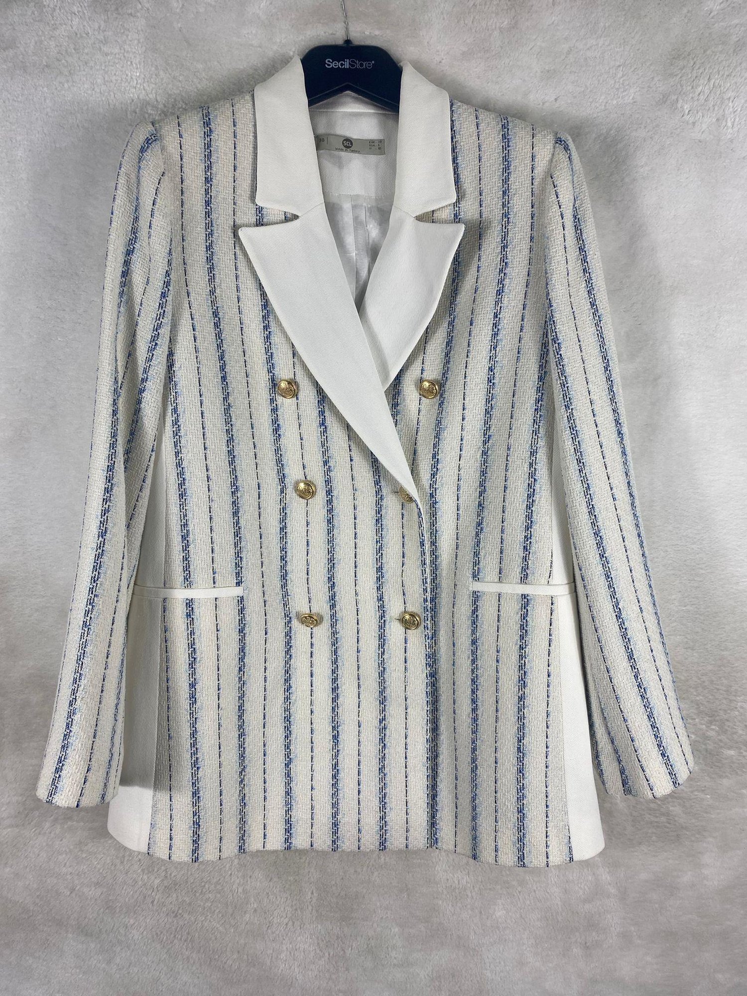 Seçil Blazer Ceket 1011 - MAVİ