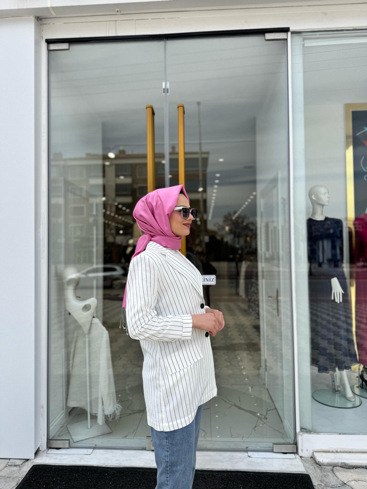 Seçil Blazer Ceket 1021-E - EKRU
