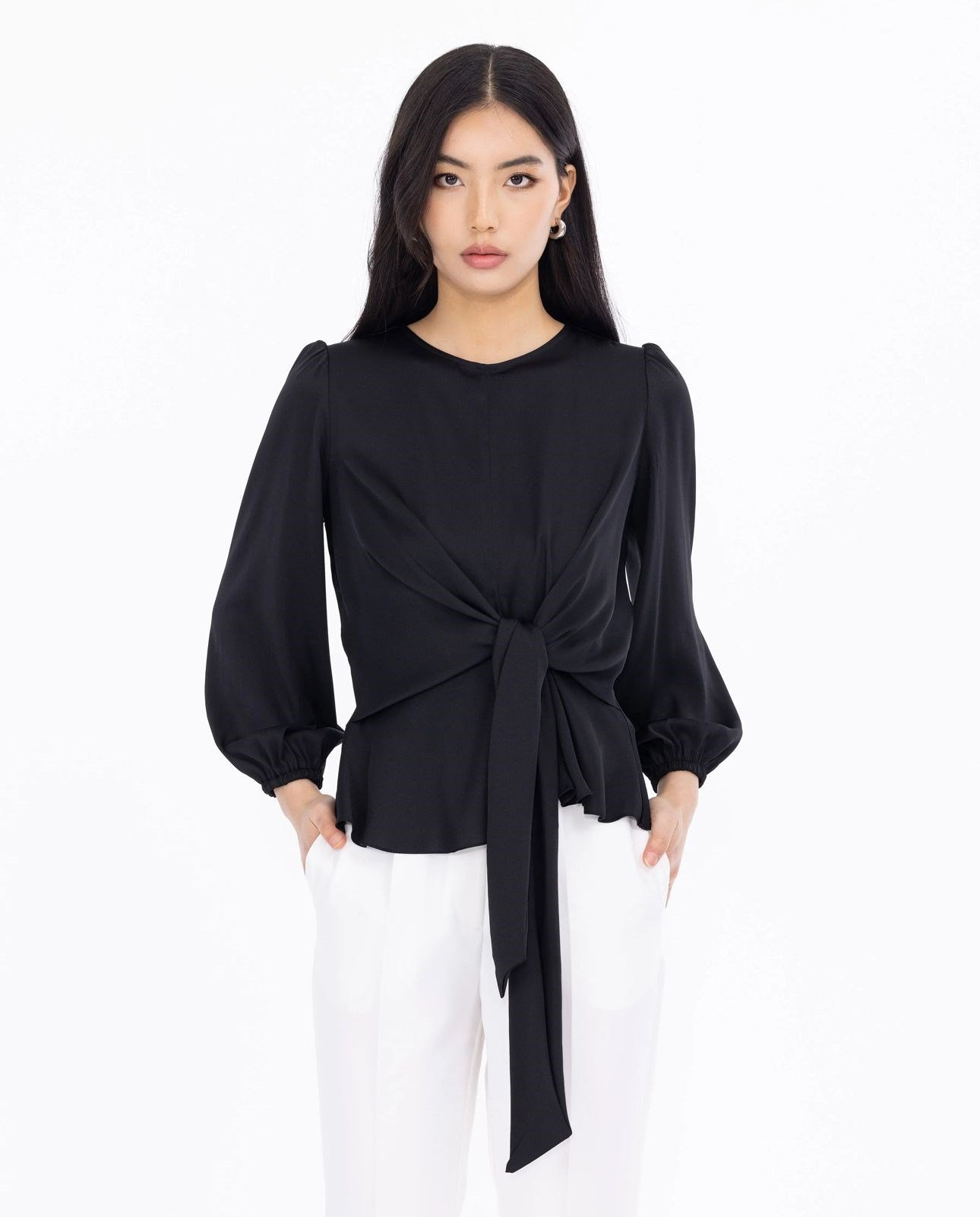 Seçil Bluz 10019-S - SİYAH