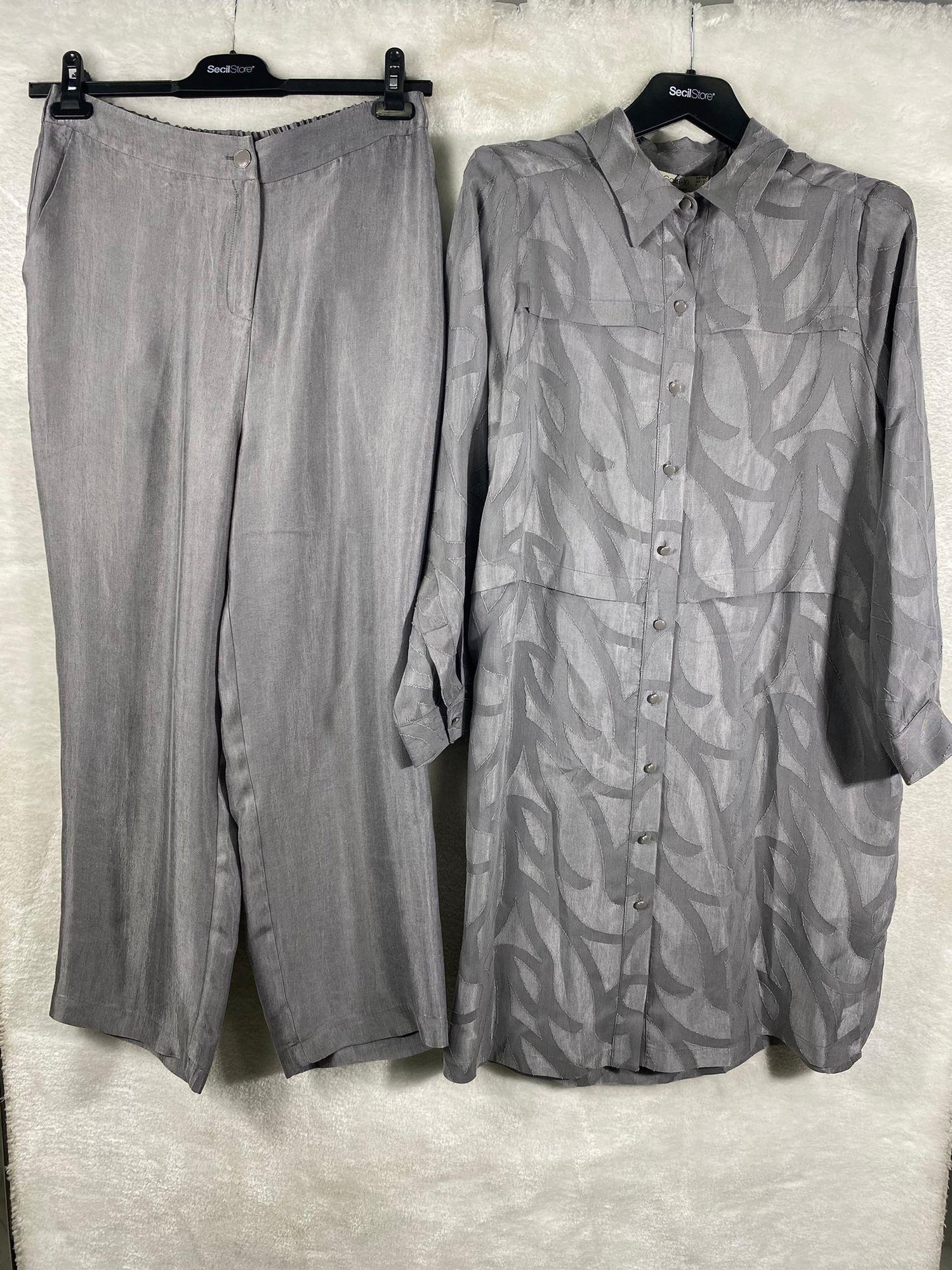 Seçil Galaxi Pantolonlu Takım 4004 - GRİ