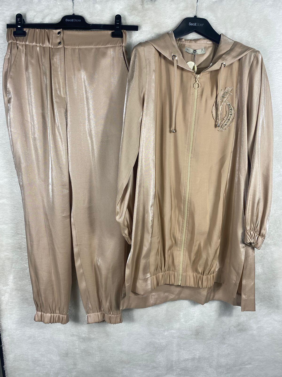 Seçil Store Tunik Pantolon Takımı 1002 - BEJ