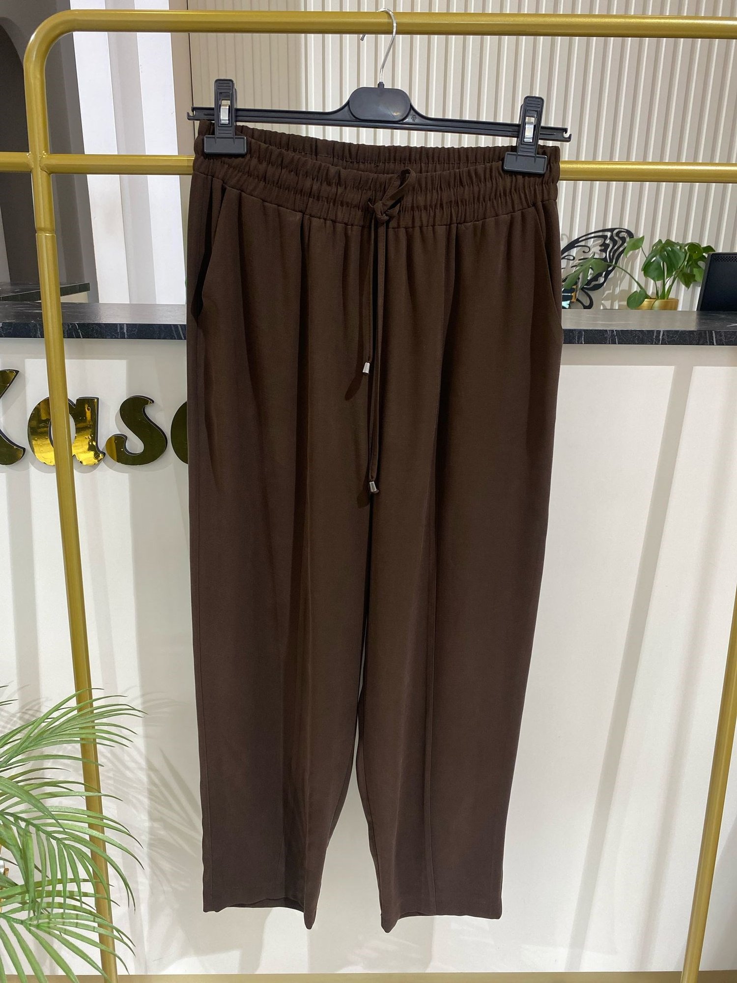 Sentez Asya Havuç Paça Pantolon 5563 - KAHVE