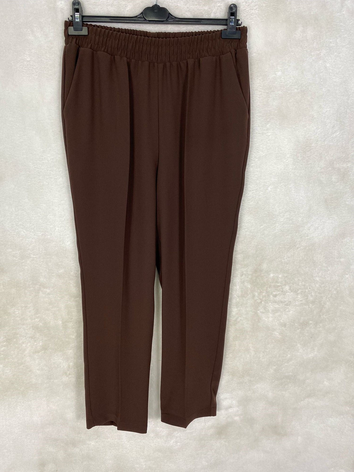 Sentez Beli Lastikli Petek Desen Pantolon 332 - KAHVE