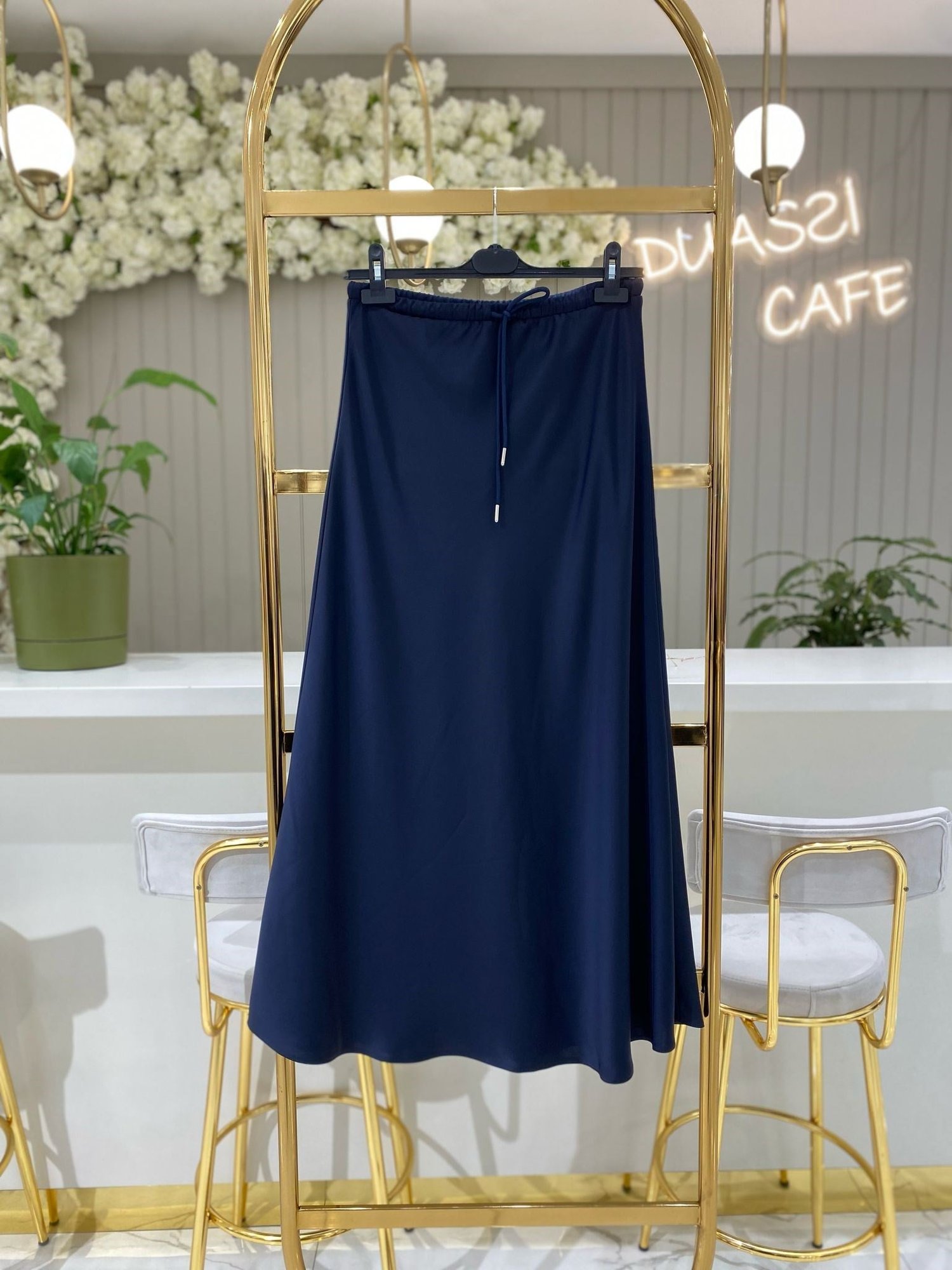Sentez Luna Saten Etek 5457 - LACİVERT