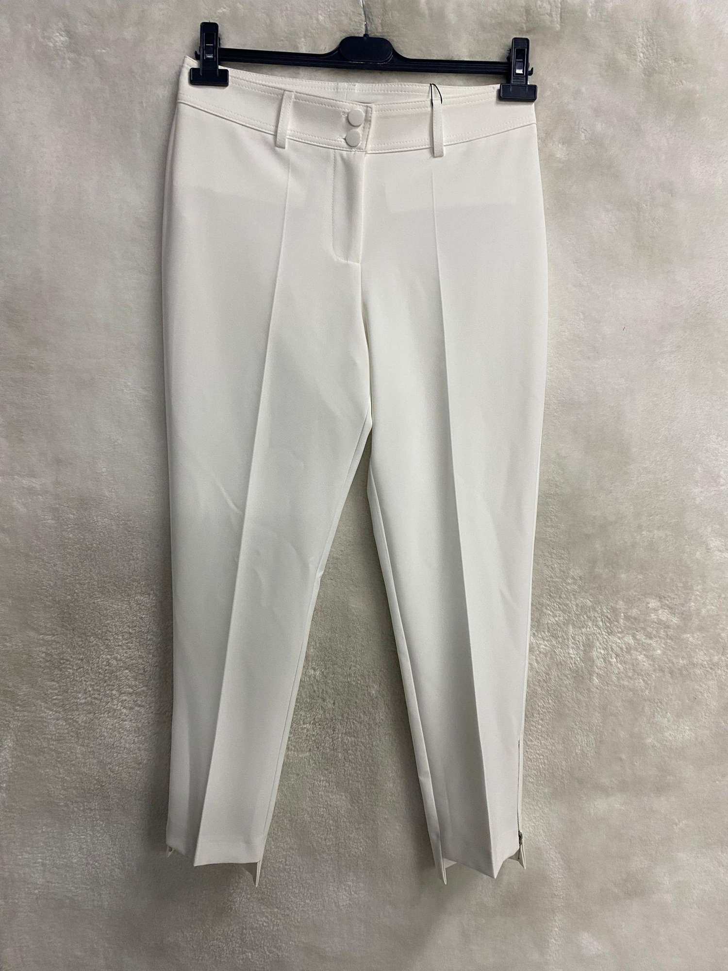 Sentez Paçası Fermuarlı Classic Pantolon 5535 - EKRU