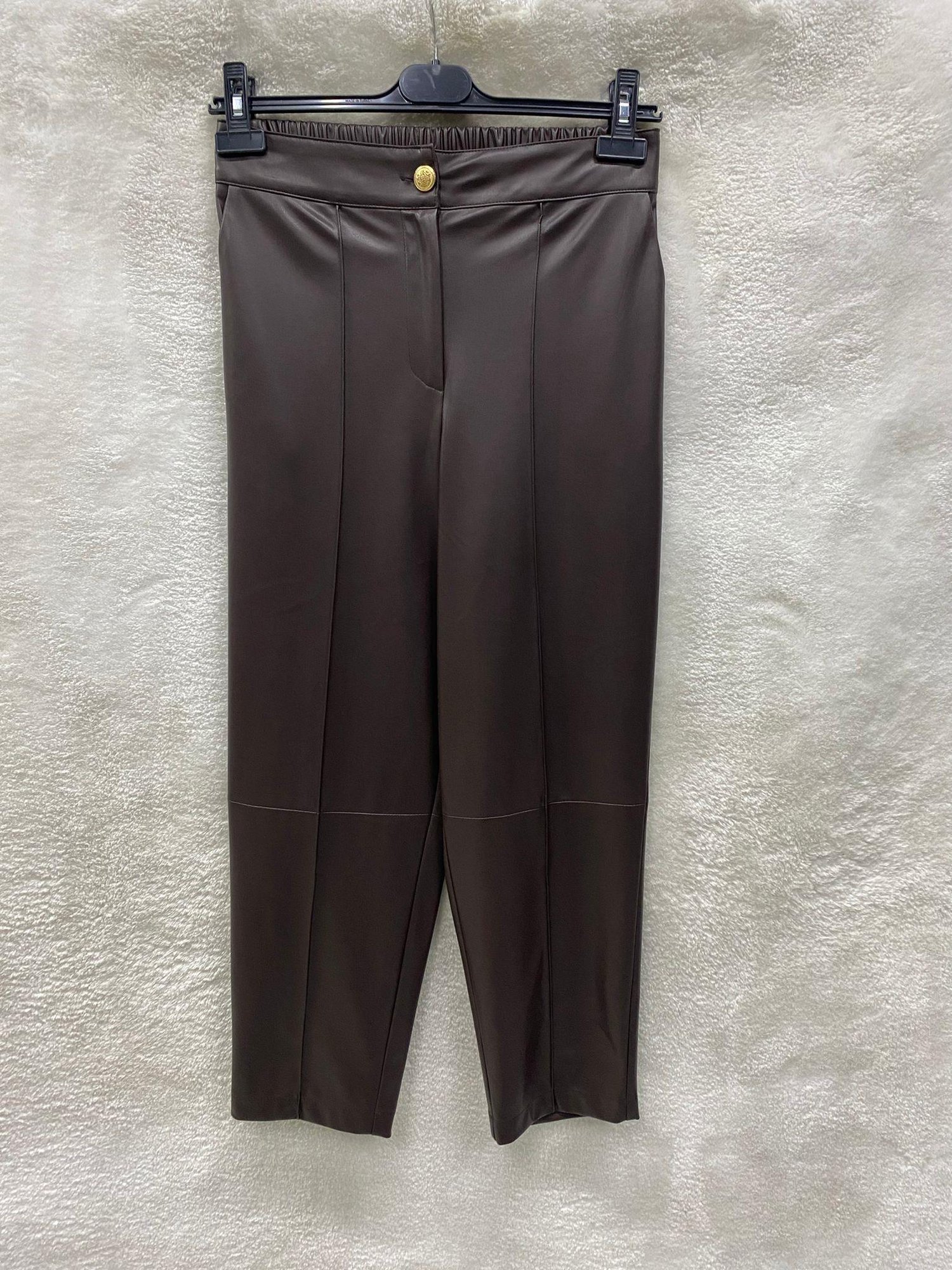 Sentez Pandora Deri Pantolon 5564 - KAHVE