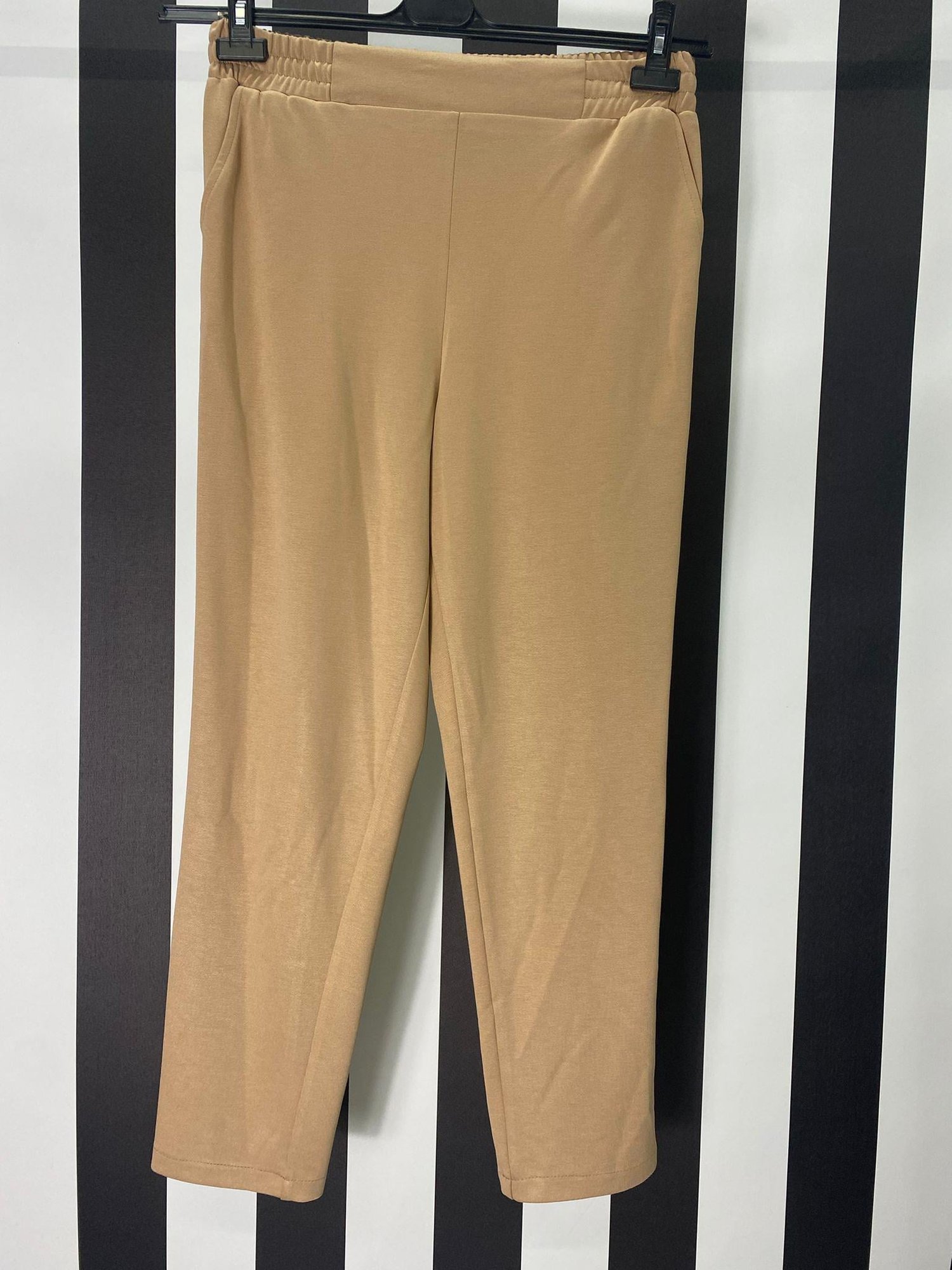 Şerit Detaylı Pantolon 9400 - BEJ
