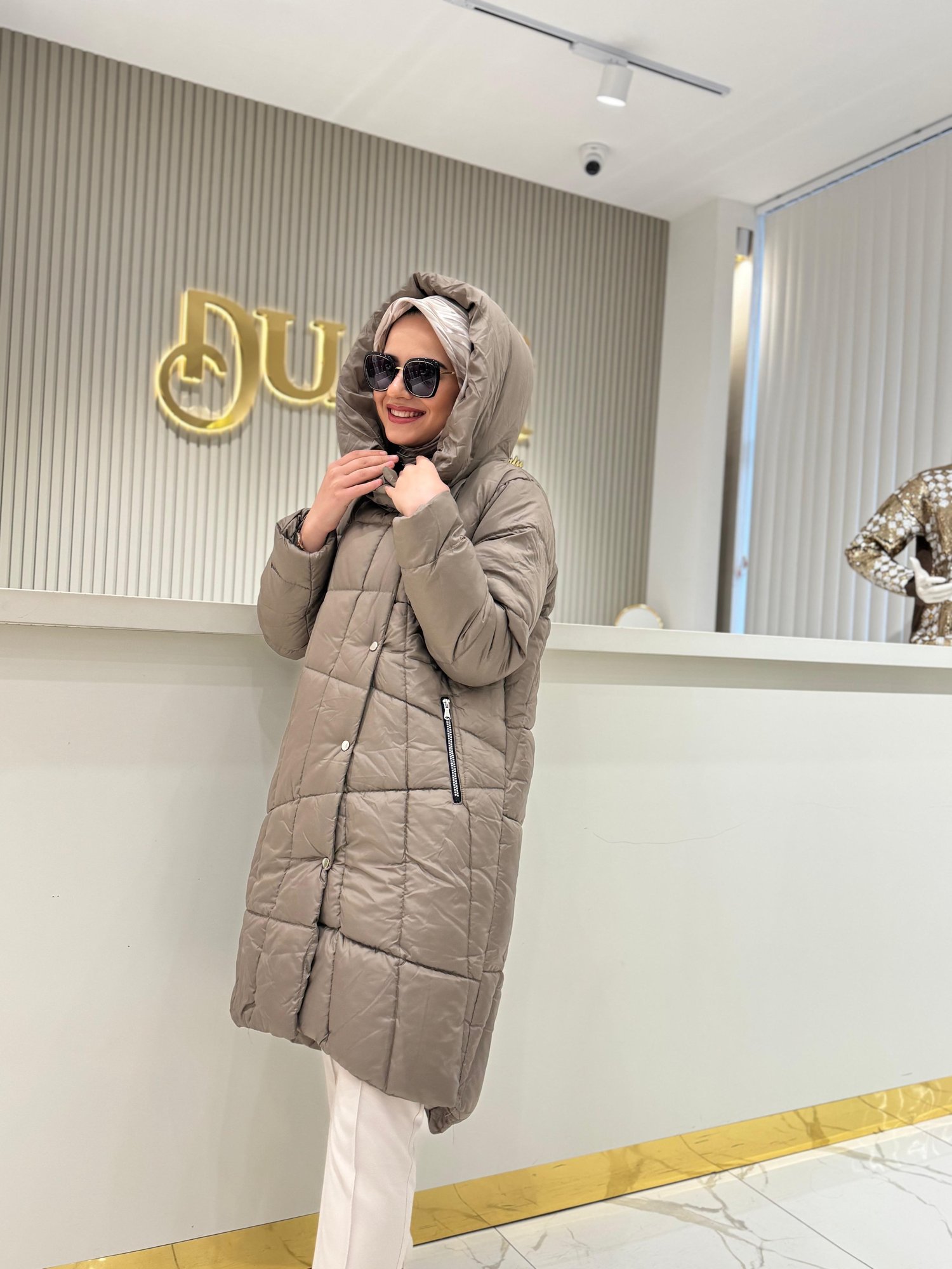 Şişme Mont  - BEJ