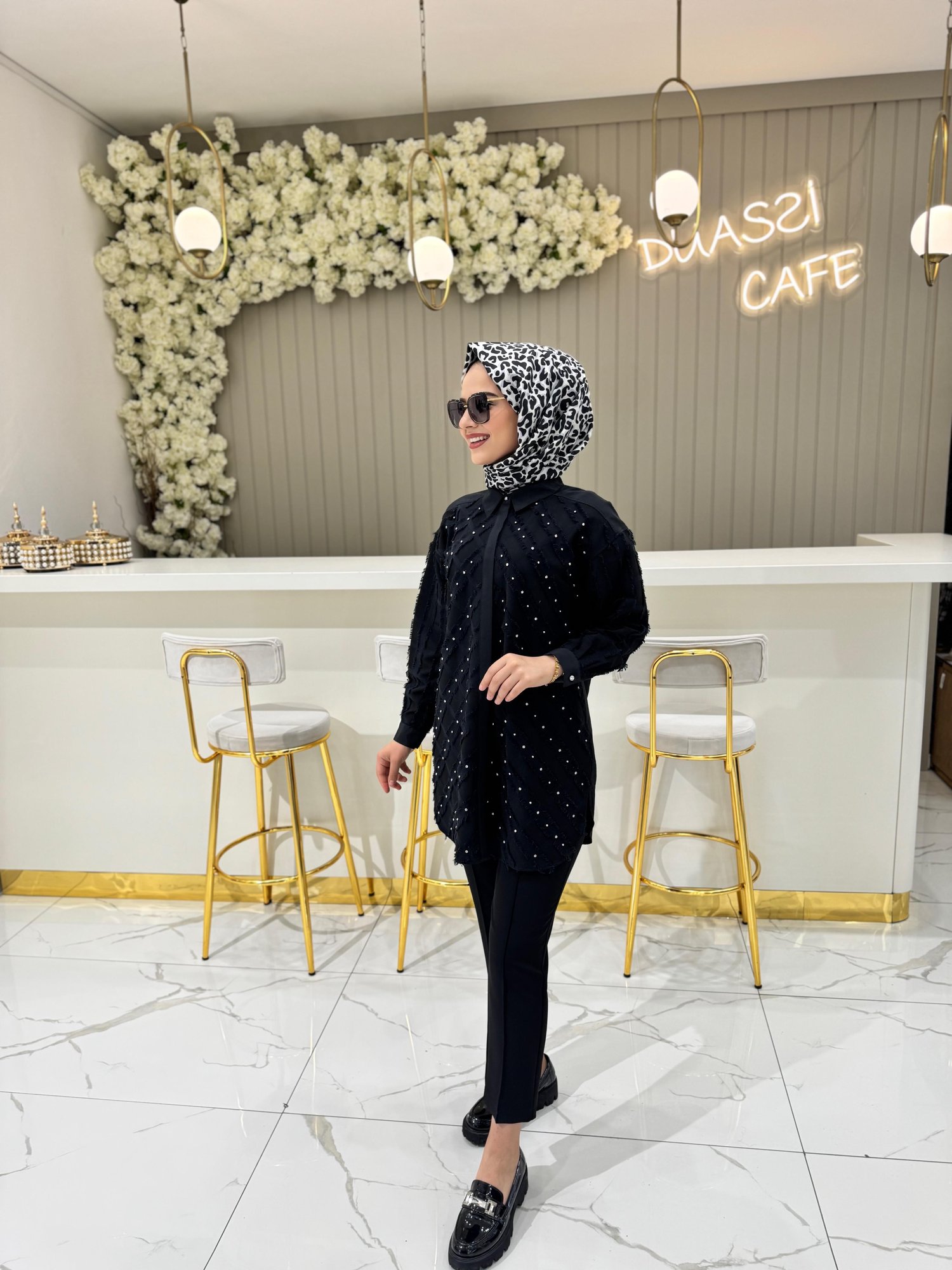 Sonay Gömlek  - SİYAH