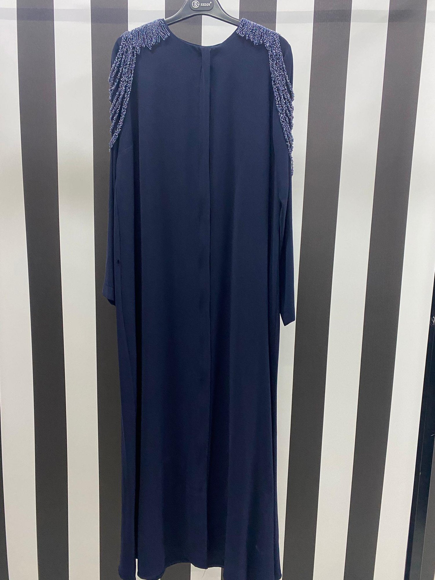 Taş İşlemeli Ferace 6900 - LACİVERT