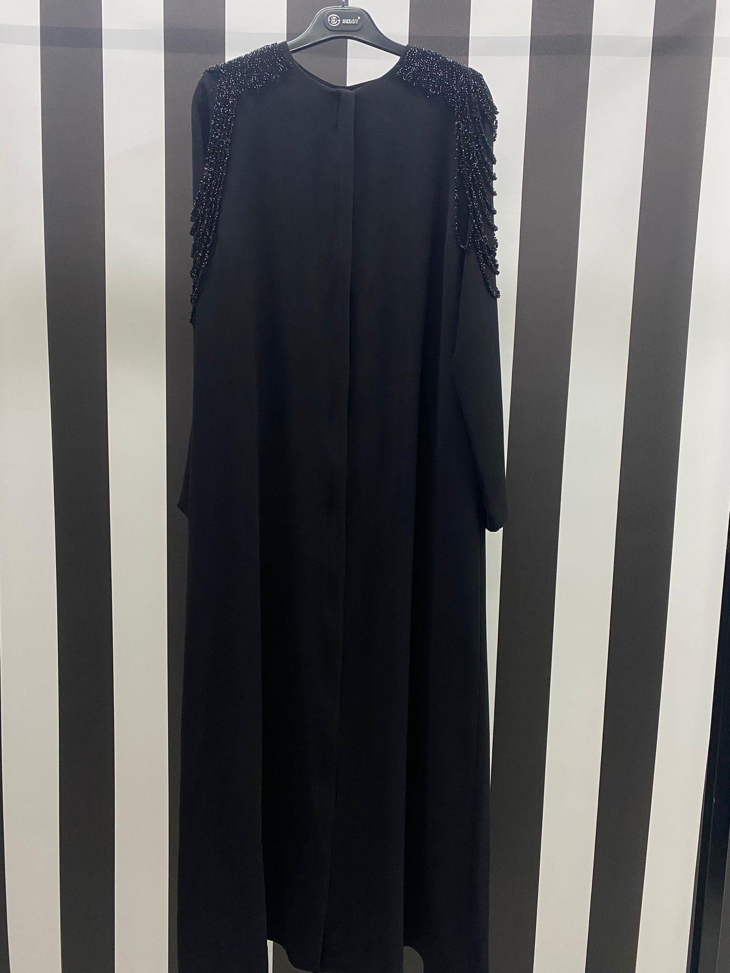 Taş İşlemeli Ferace 6900 - SİYAH