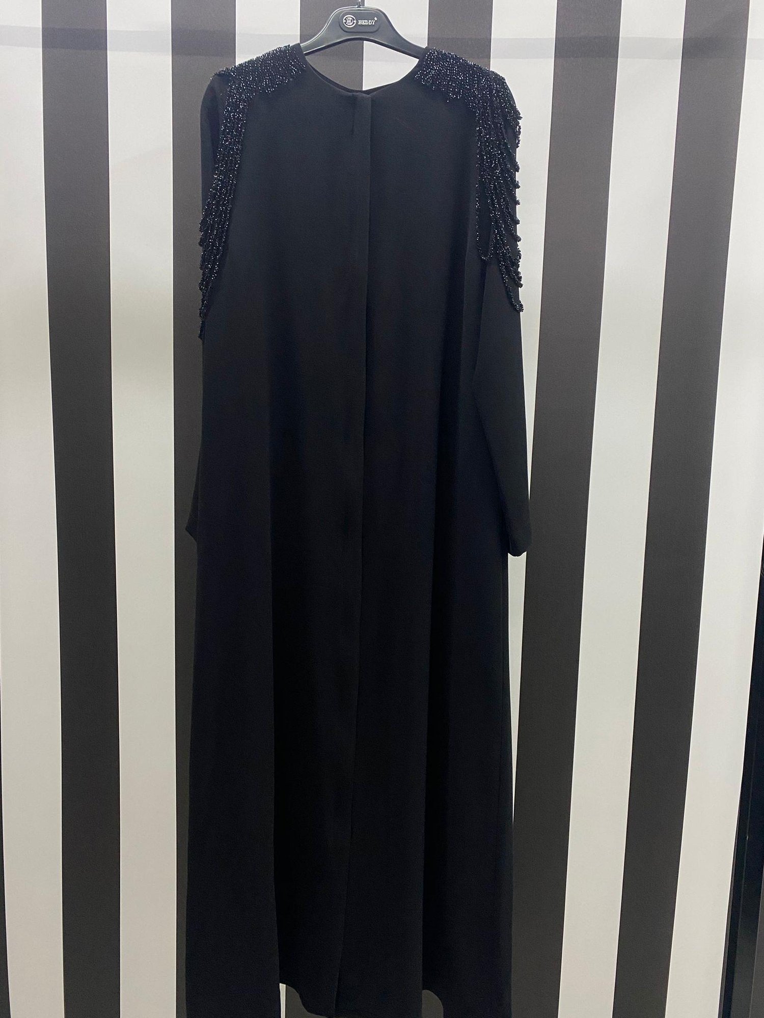 Taş İşlemeli Ferace 6900 - SİYAH