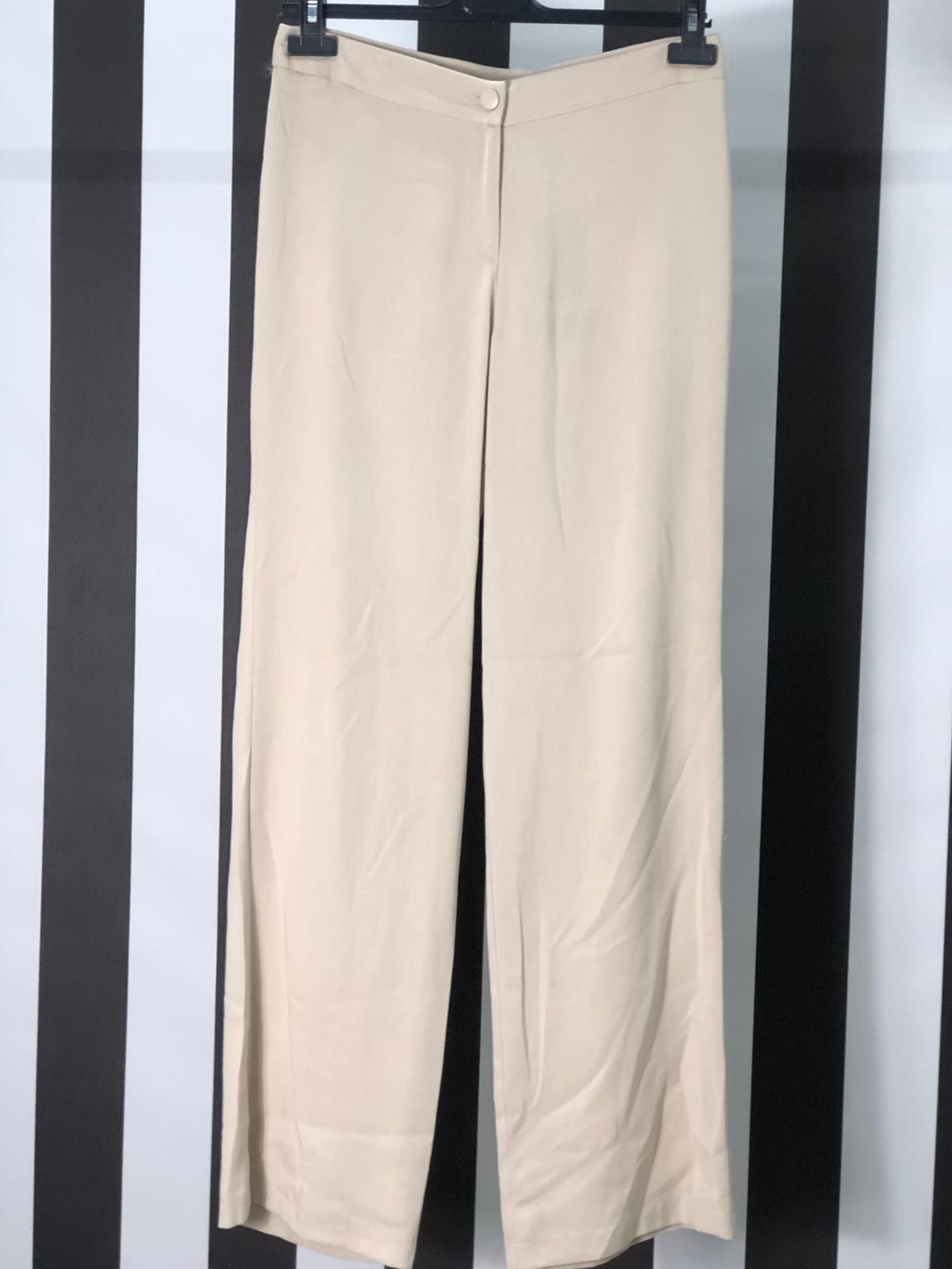 Tensel Geniş Paça Pantolon 5538 - BEJ