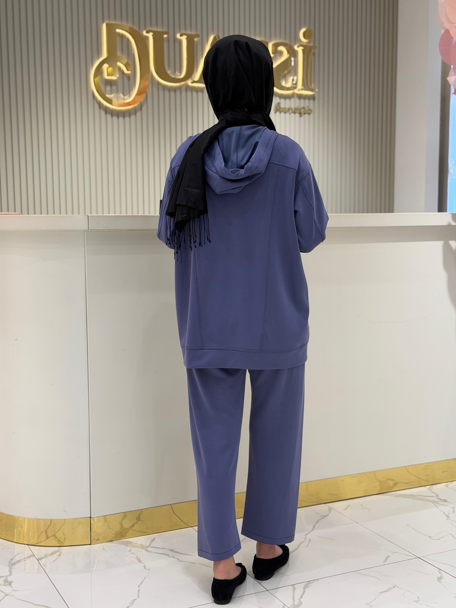 Tkm.5039.01 Spor Dikişli Pantolonlu İkili Takım