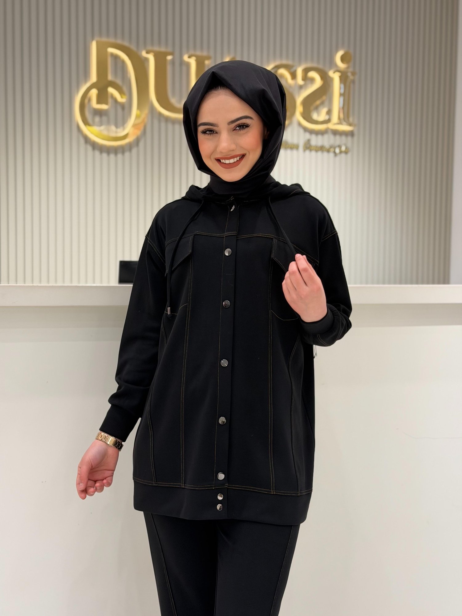 Tkm.5039.01 Spor Dikişli Pantolonlu İkili Takım