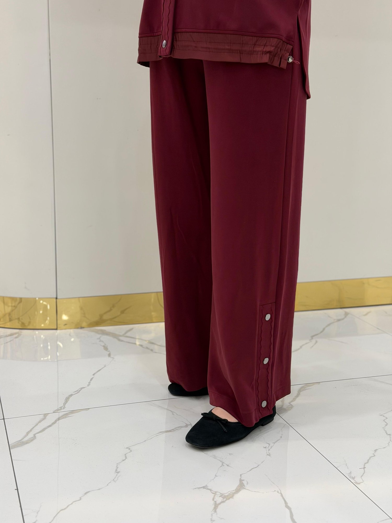 Tkm.5055.01 Zikzak Nervür Detaylı Pantolonlu İkili Takım
