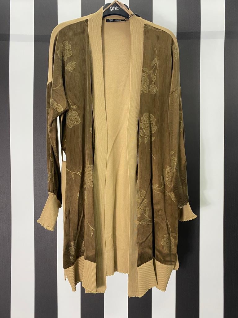 Triko Detaylı Hırka 3691 - CAMEL