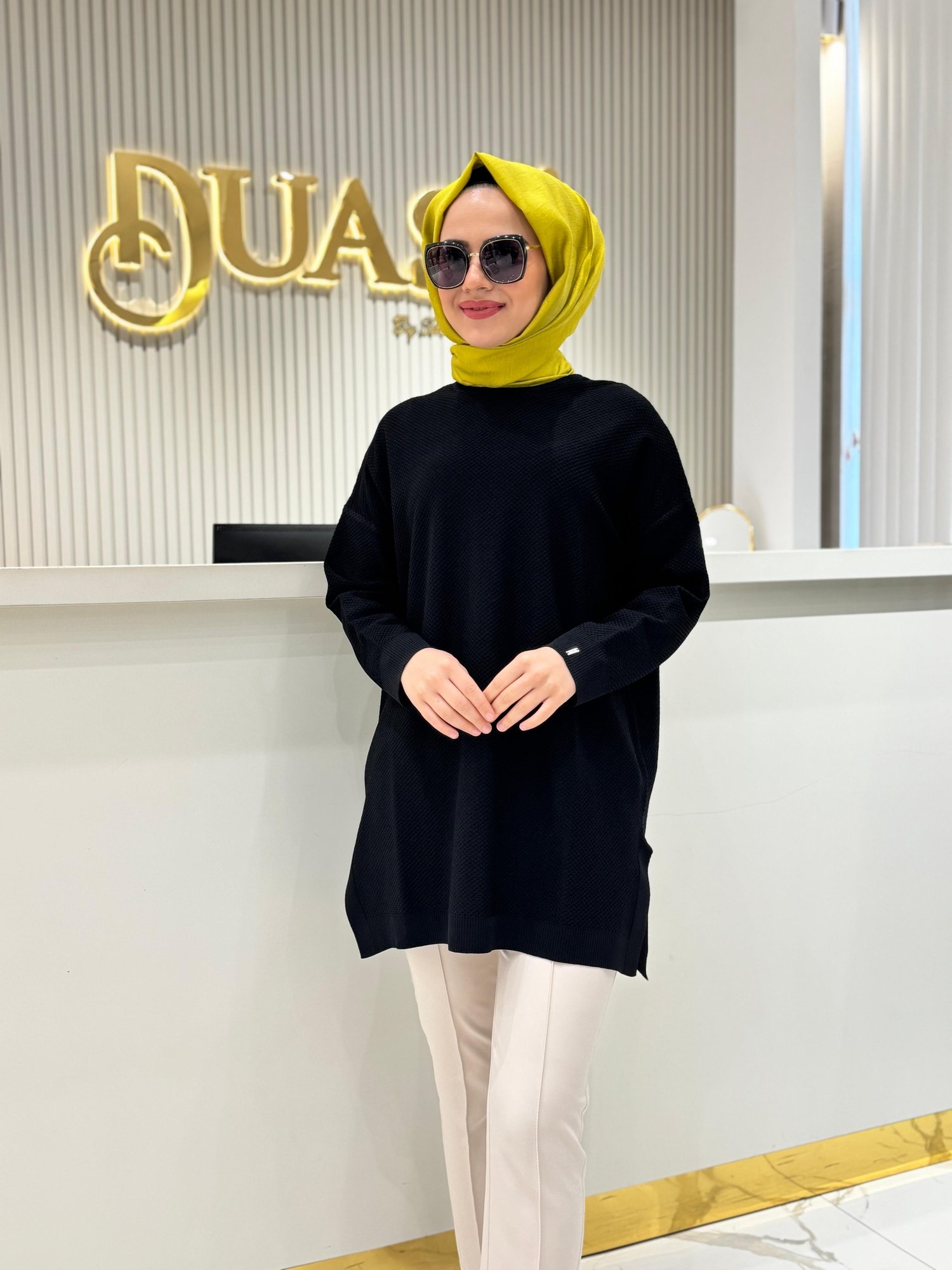 Triko Tunik  - SİYAH