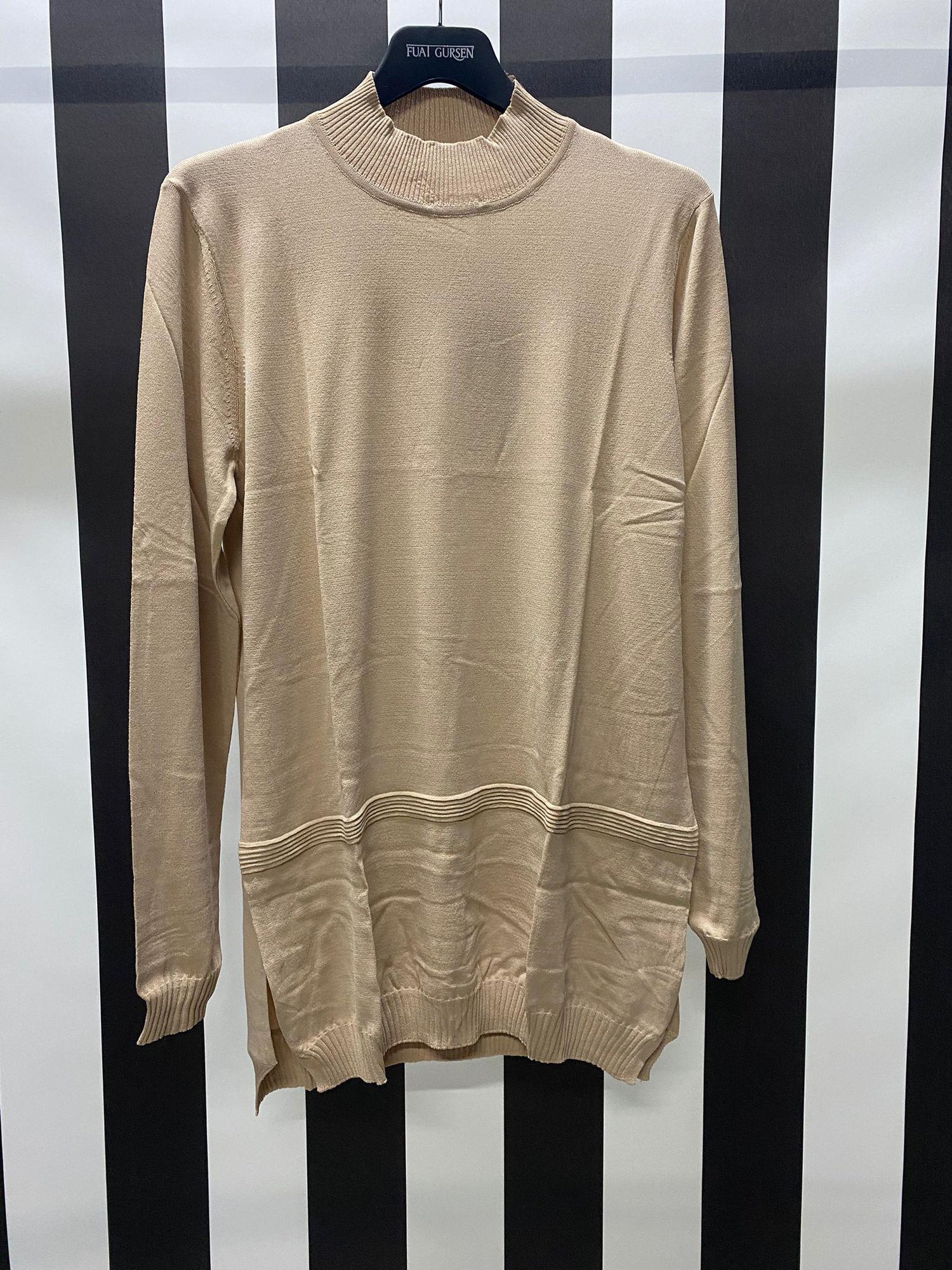 Uzun Kol Triko Tunik 4184 - TAŞ