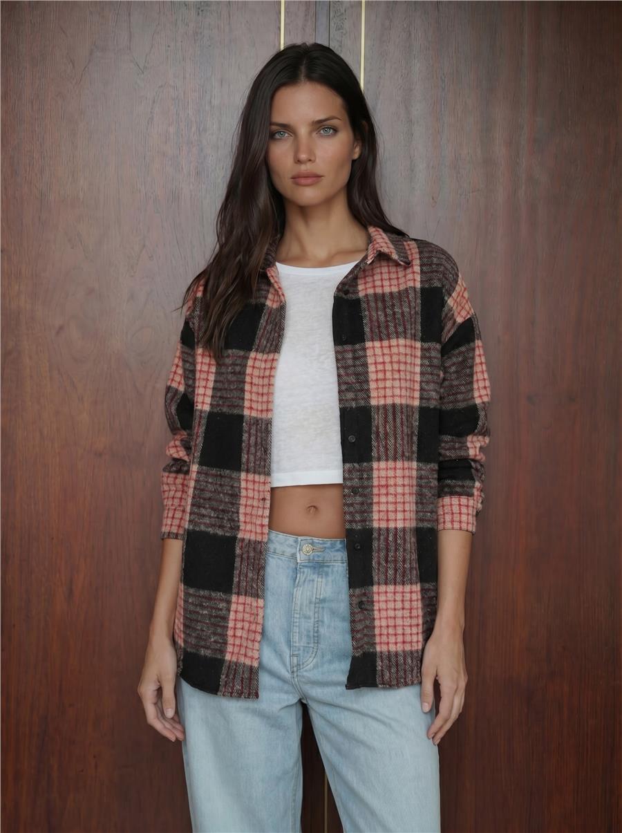 A.Pudra Ekose Oversize Oduncu GÖMLEK