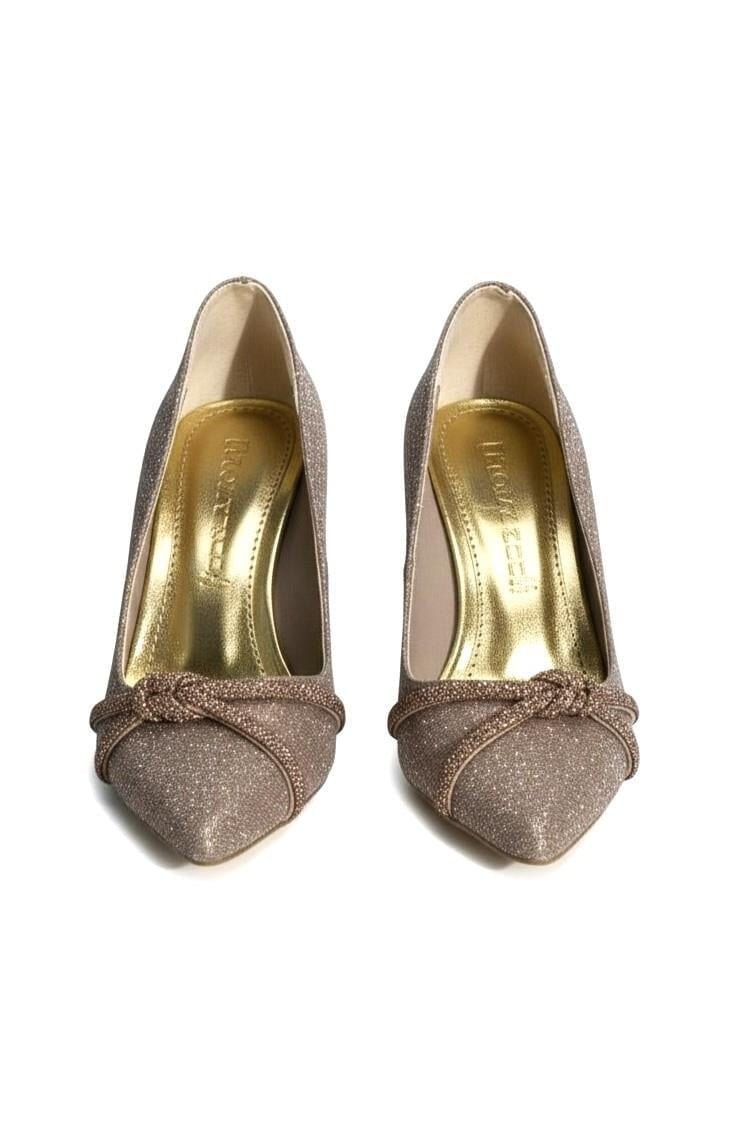 Bakır Simli Parlak Stiletto