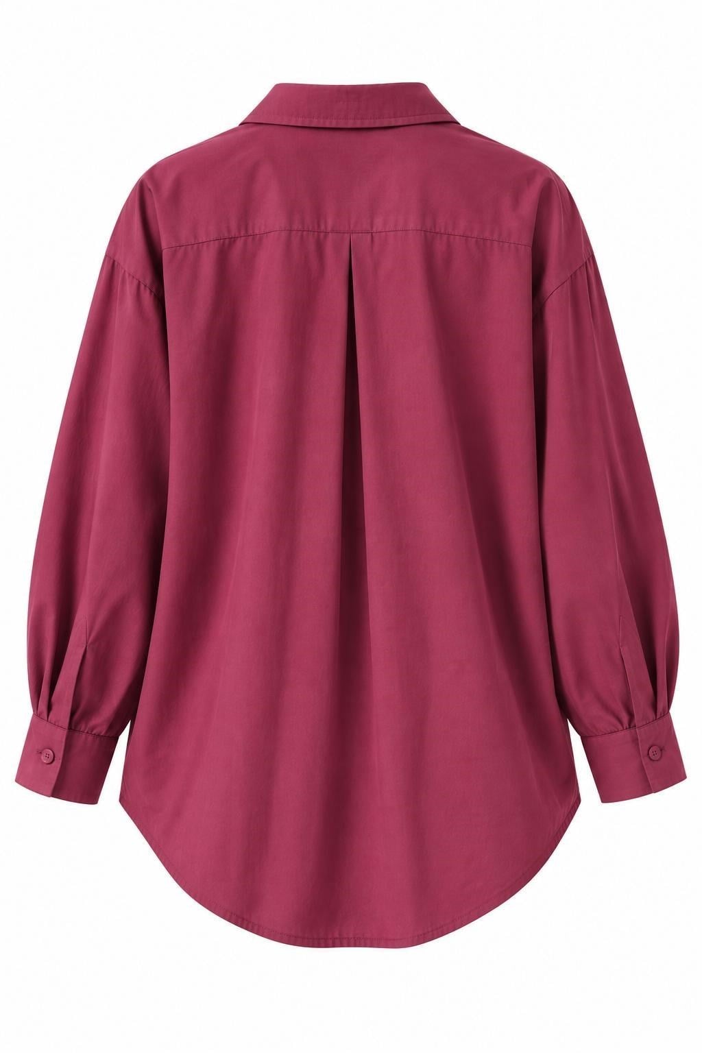 Bordo Oversize Basic Gömlek