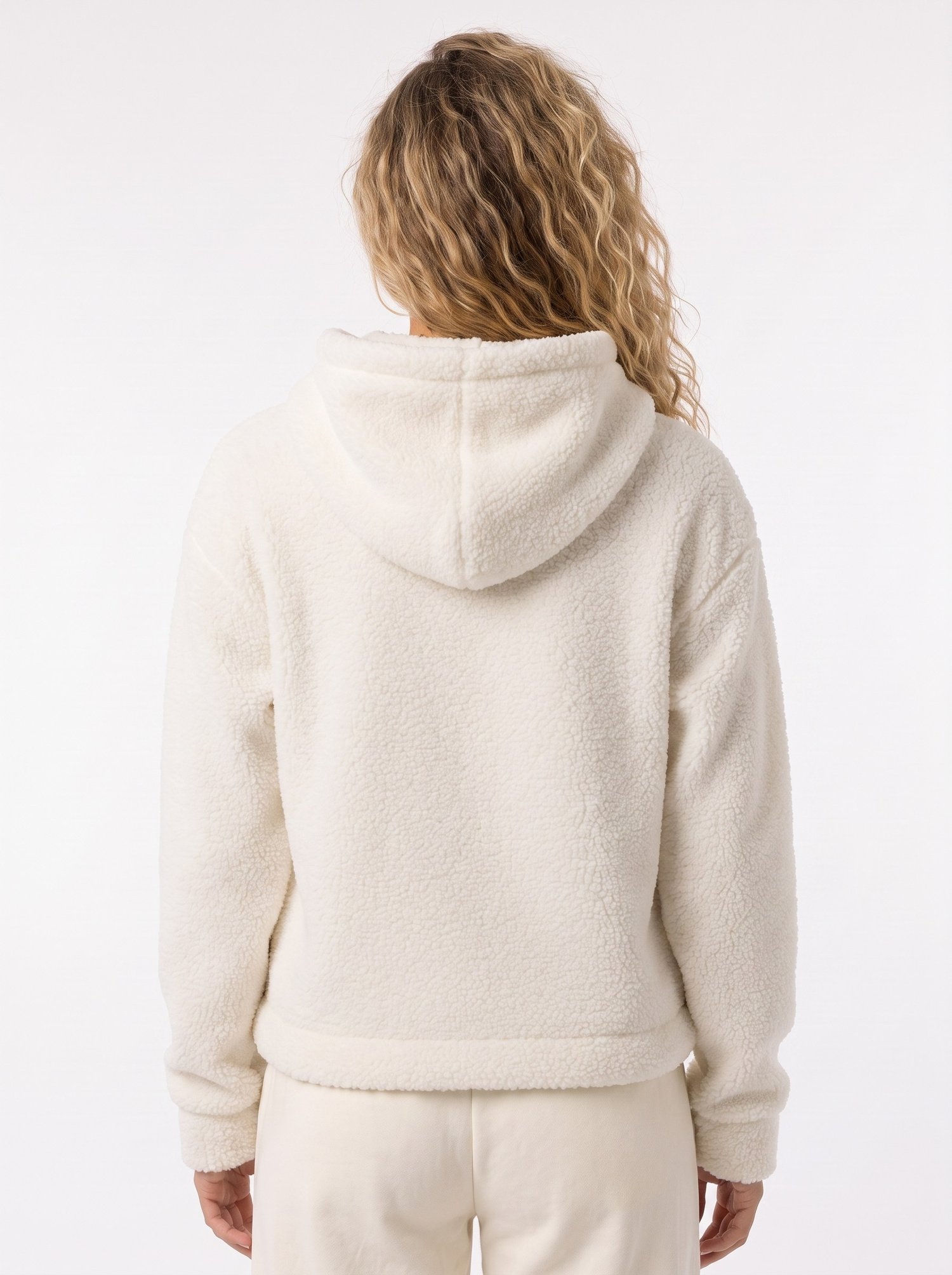 Ekru Kapüşonlu Welsoft Sweatshirt
