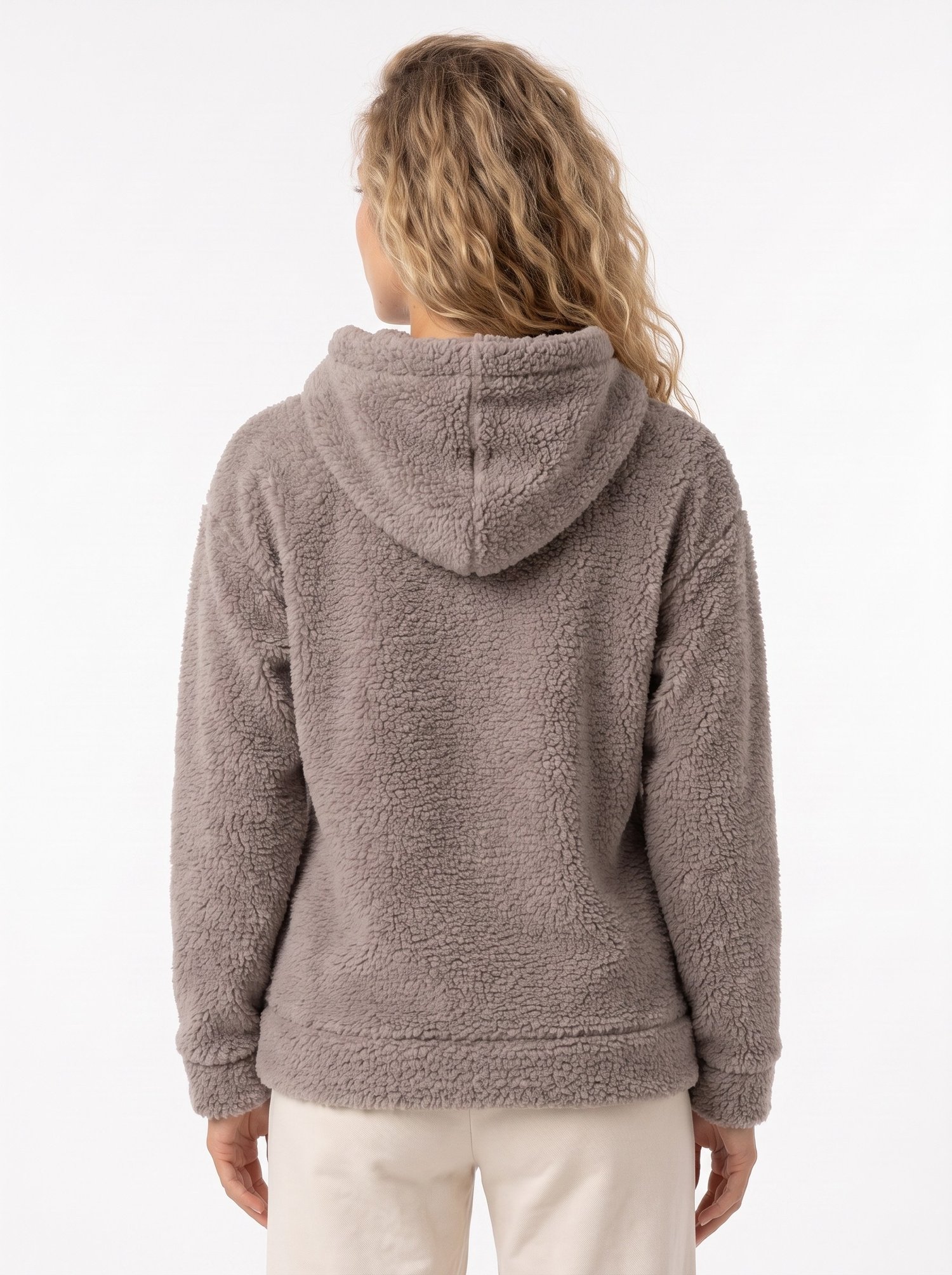 Füme Kapüşonlu Welsoft Sweatshirt