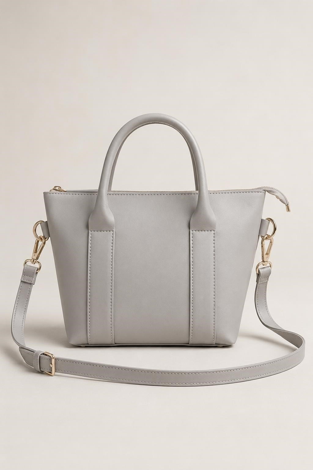 Gri Mini Tote Omuz Çantası