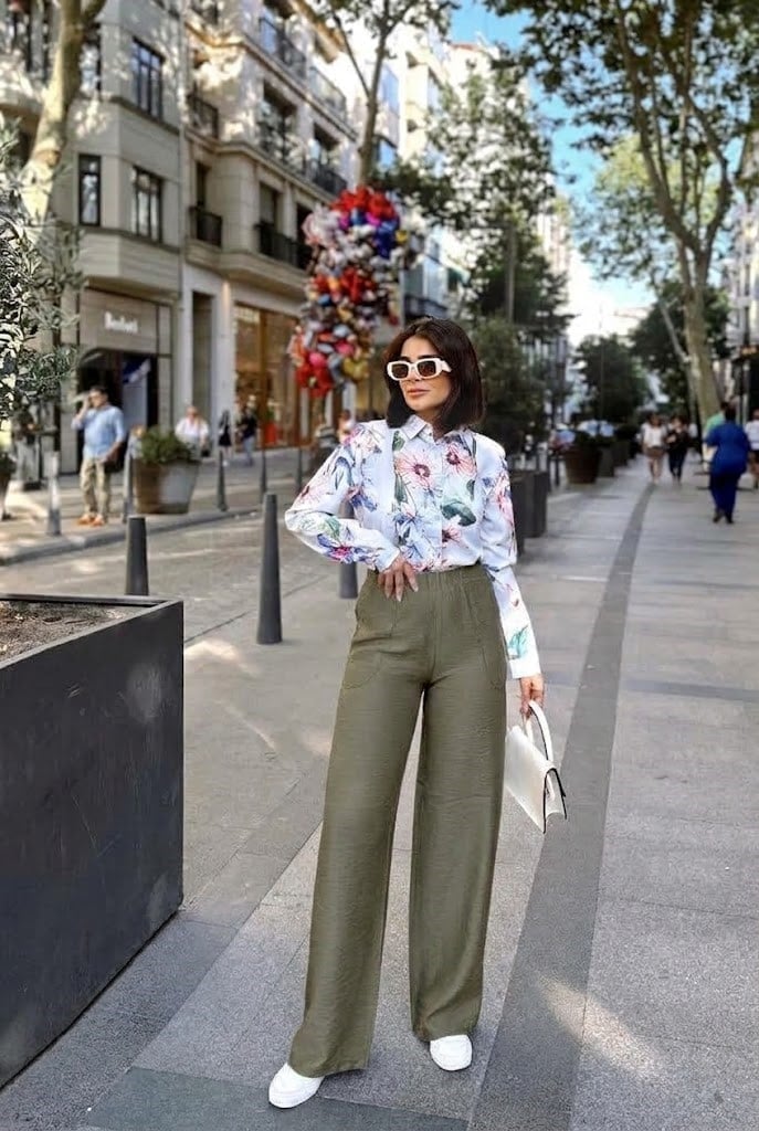 Haki Airobin Salaş Pantolon