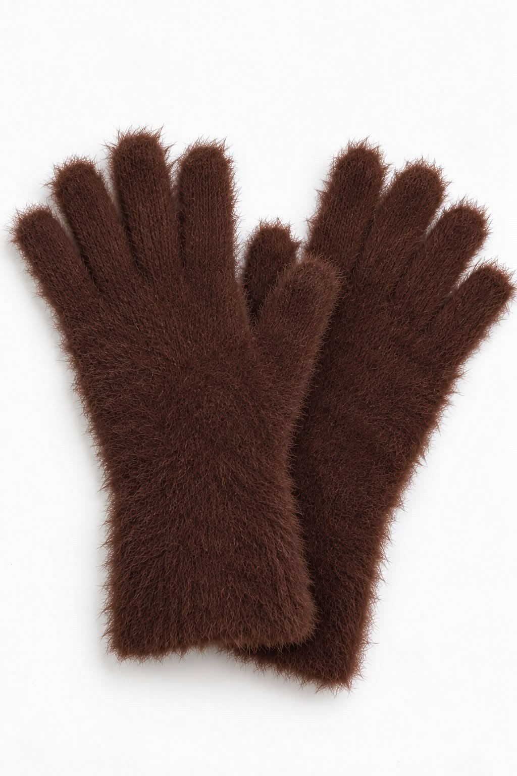 Kahve Peluş Eldiven